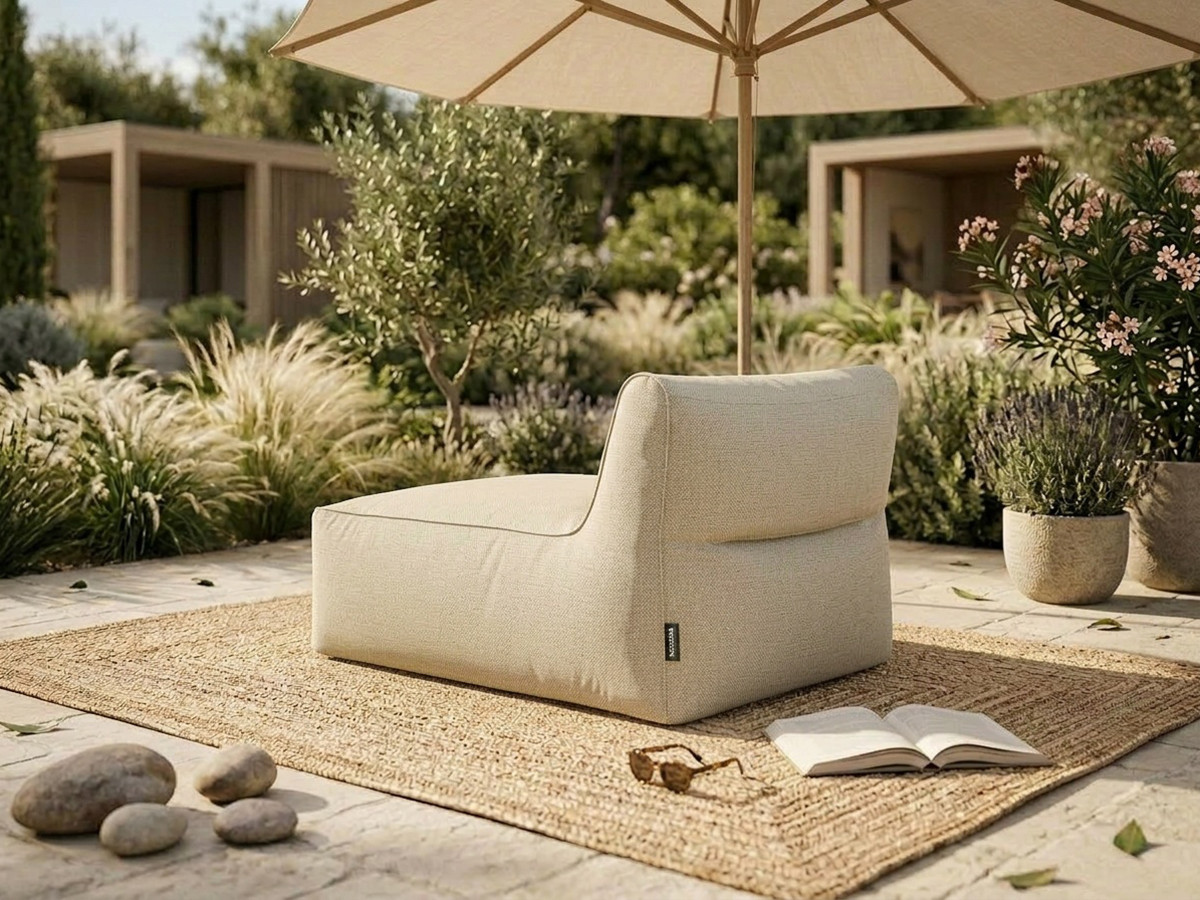 Bobochic Riviera Méridienne-Modul Stoff Beige