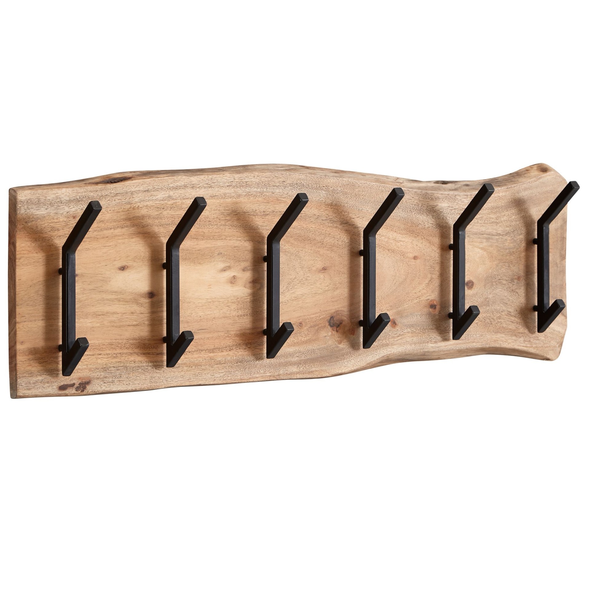 Wandgarderobe Bergvik Akazie Massivholz Braun 100 × 12,5 × 29 cm