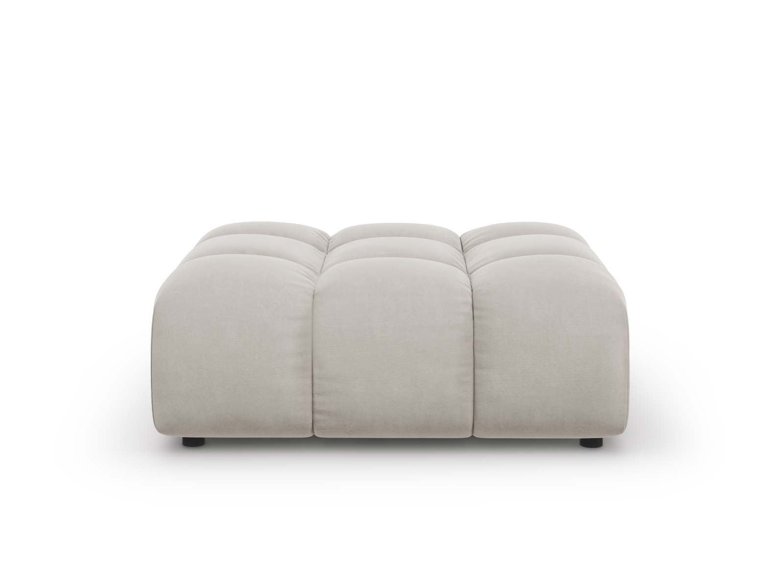 Cosmopolitan Design Pouf Sky Samt Casino Helles Beige
