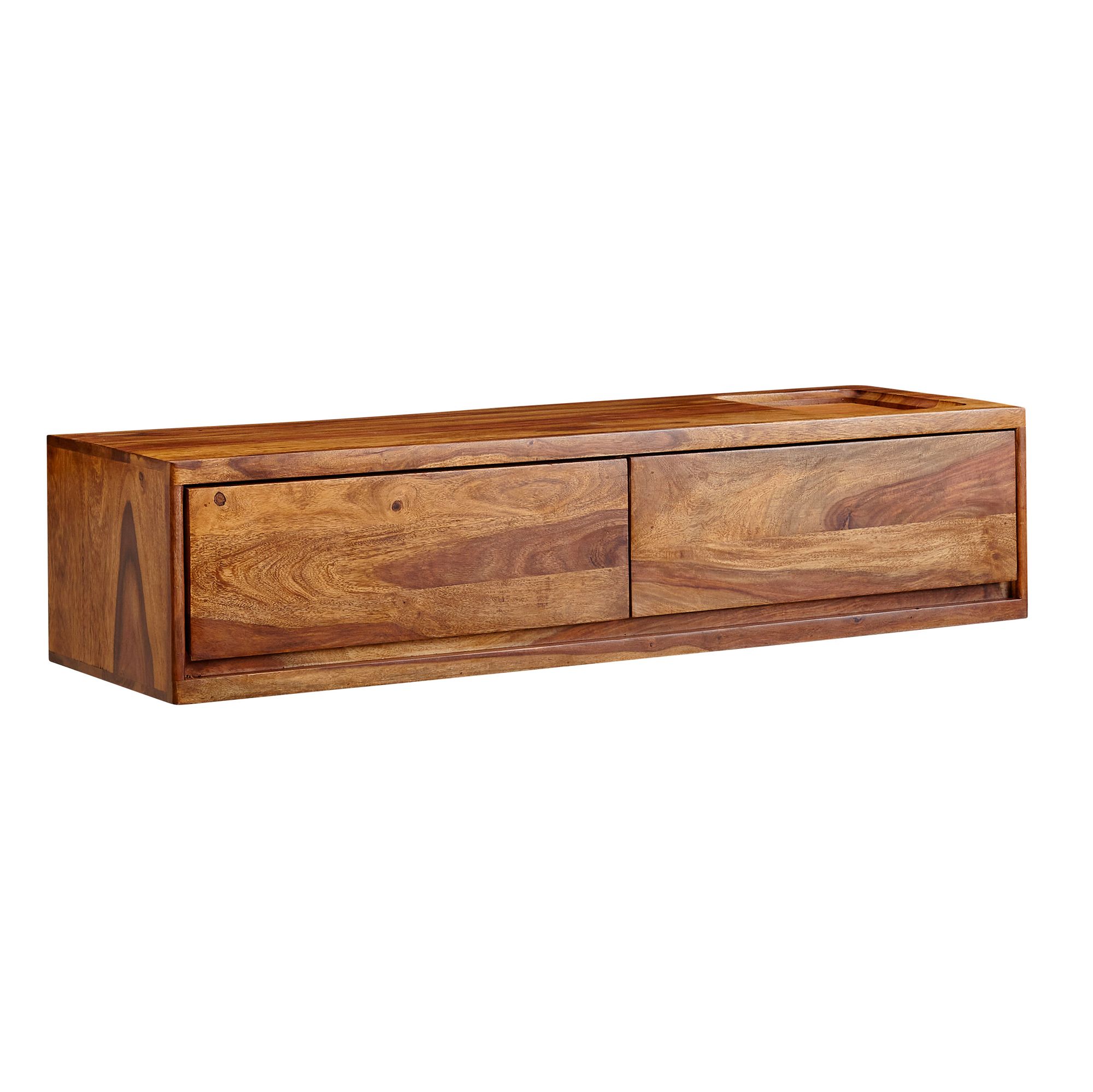 TV-Board Sandgerdi Sheesham Massivholz Braun 108 × 34 × 25 cm