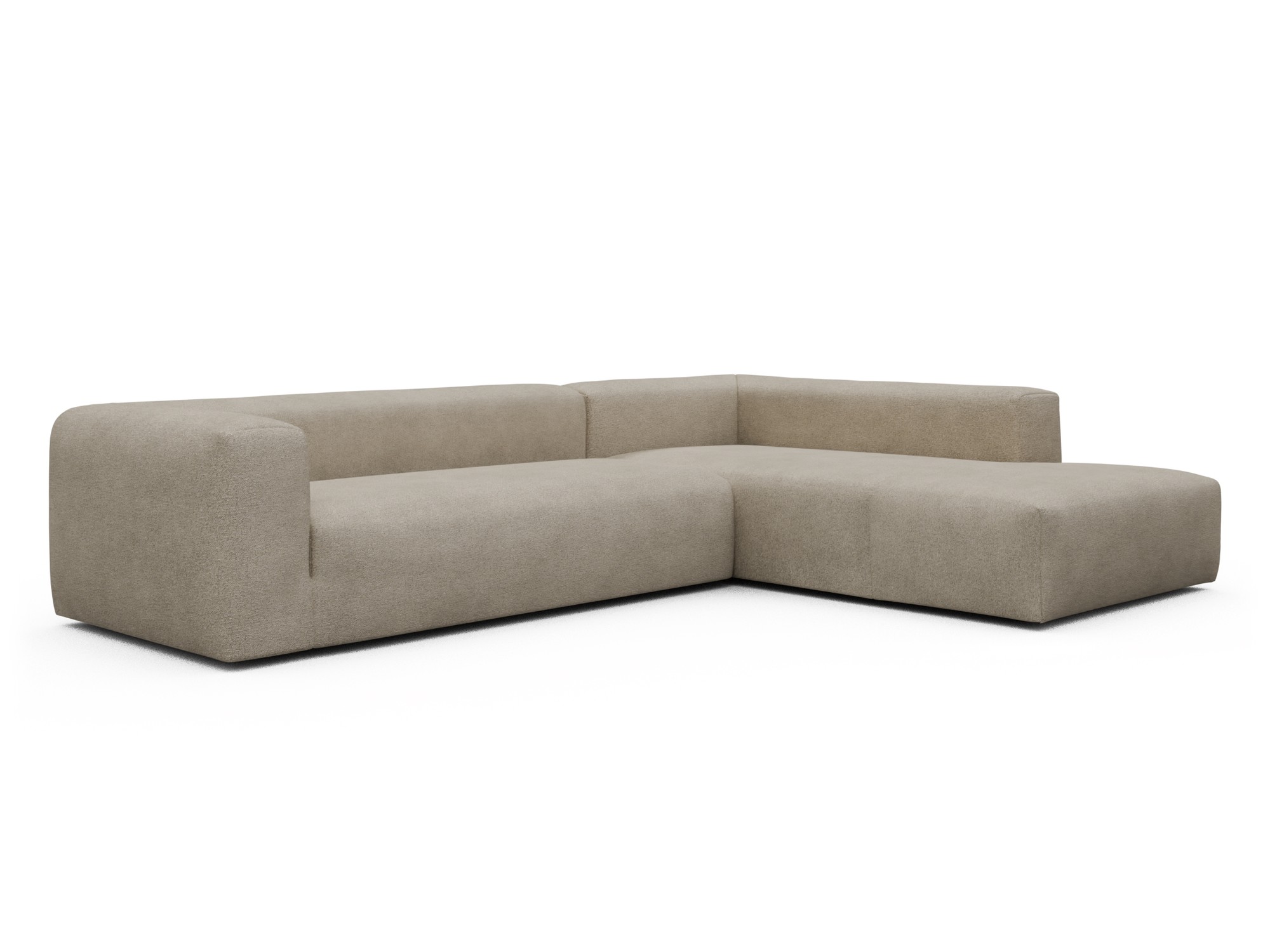Skandi Home Ecksofa Fred Relax-Ecke rechts mit 2,5-Sitzer Boucle-Belge moebelfaktor