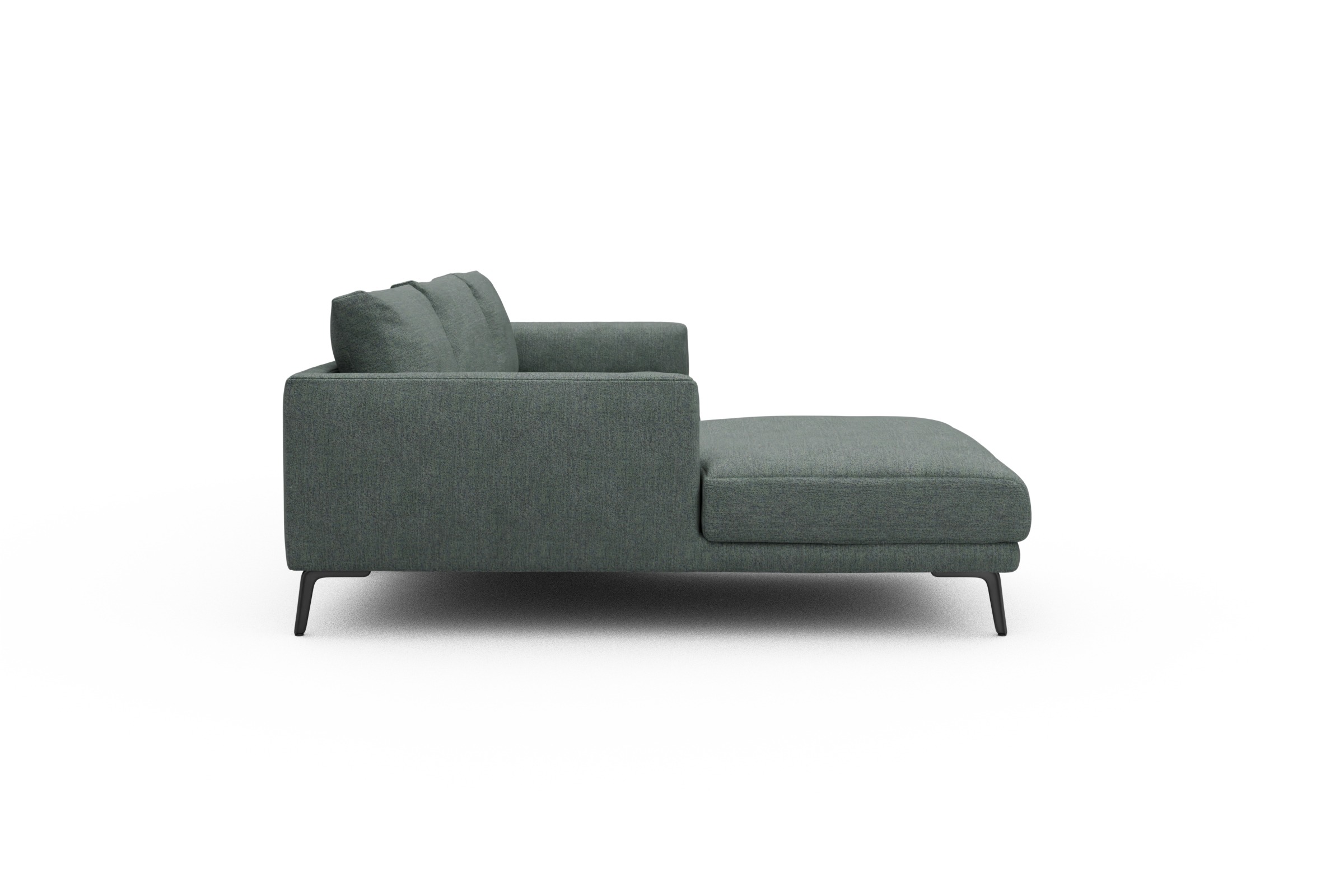 Ecksofa Karl Chaiselongue links mit 2,5-Sitzer Carreno-Ice-Blue
