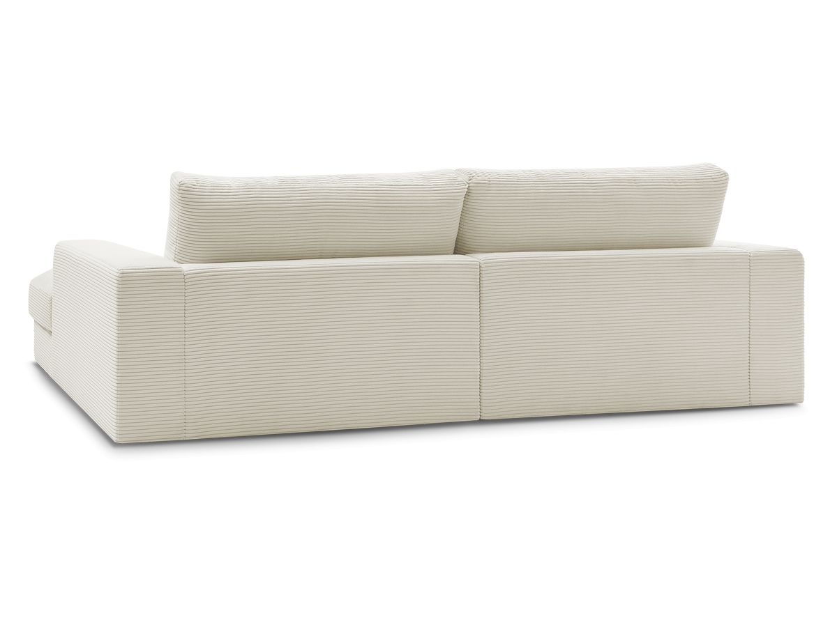 Bobochic Leonard Ecksofa 234 × 159 cm Cordsamt Beige Ecke links