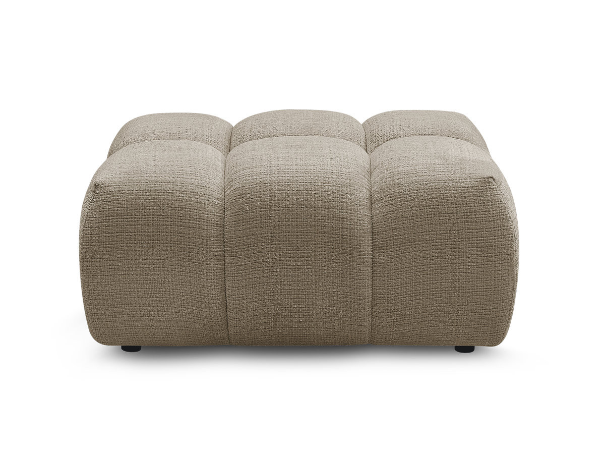 Bobochic Melisse Pouf Strukturstoff Taupe