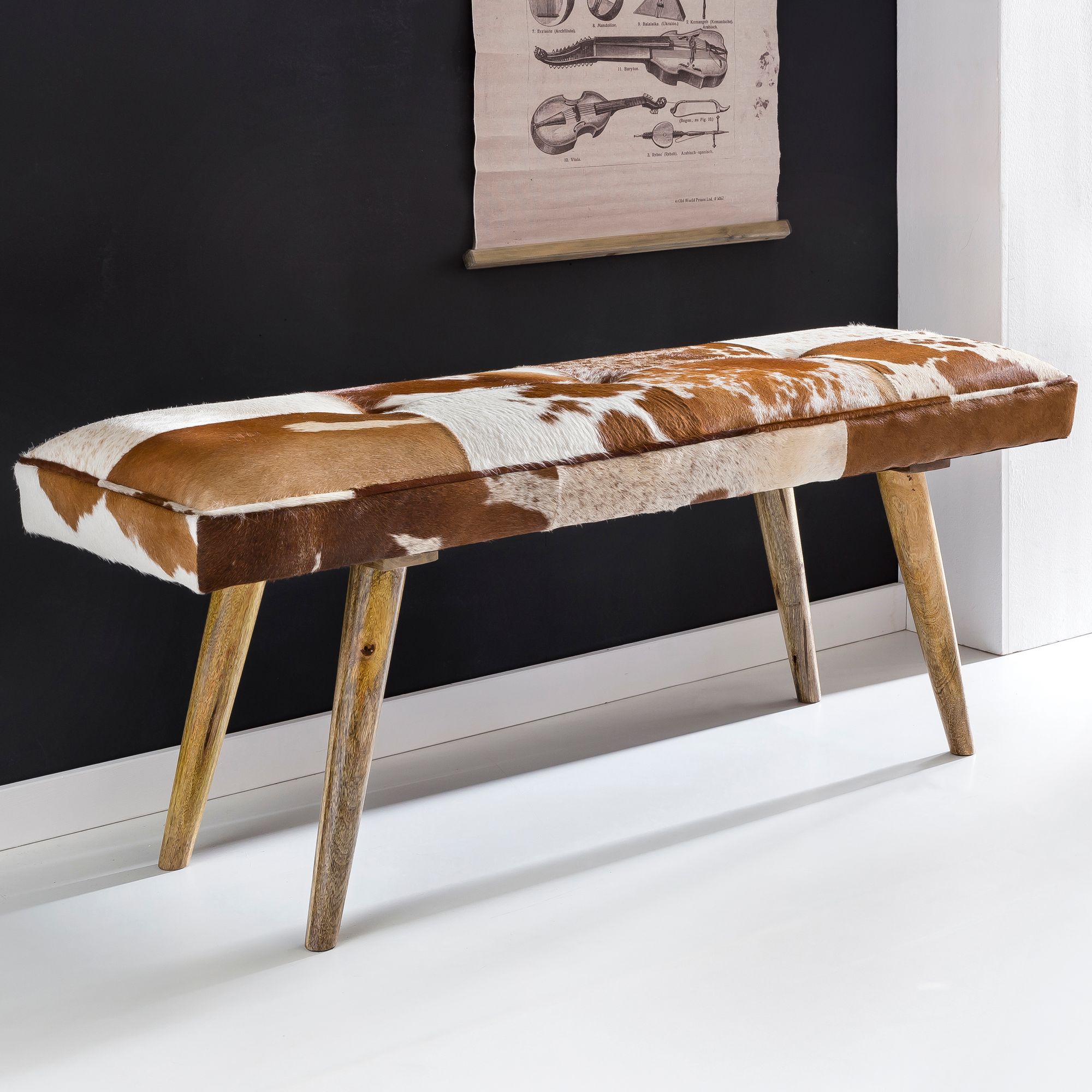 Sitzbank Thyboron Haarleder Bunt 120 × 40 × 52 cm