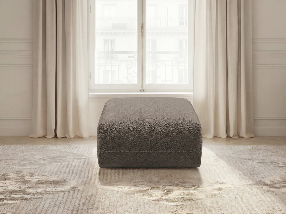 Bobochic Anda Pouf Chenille Taupe