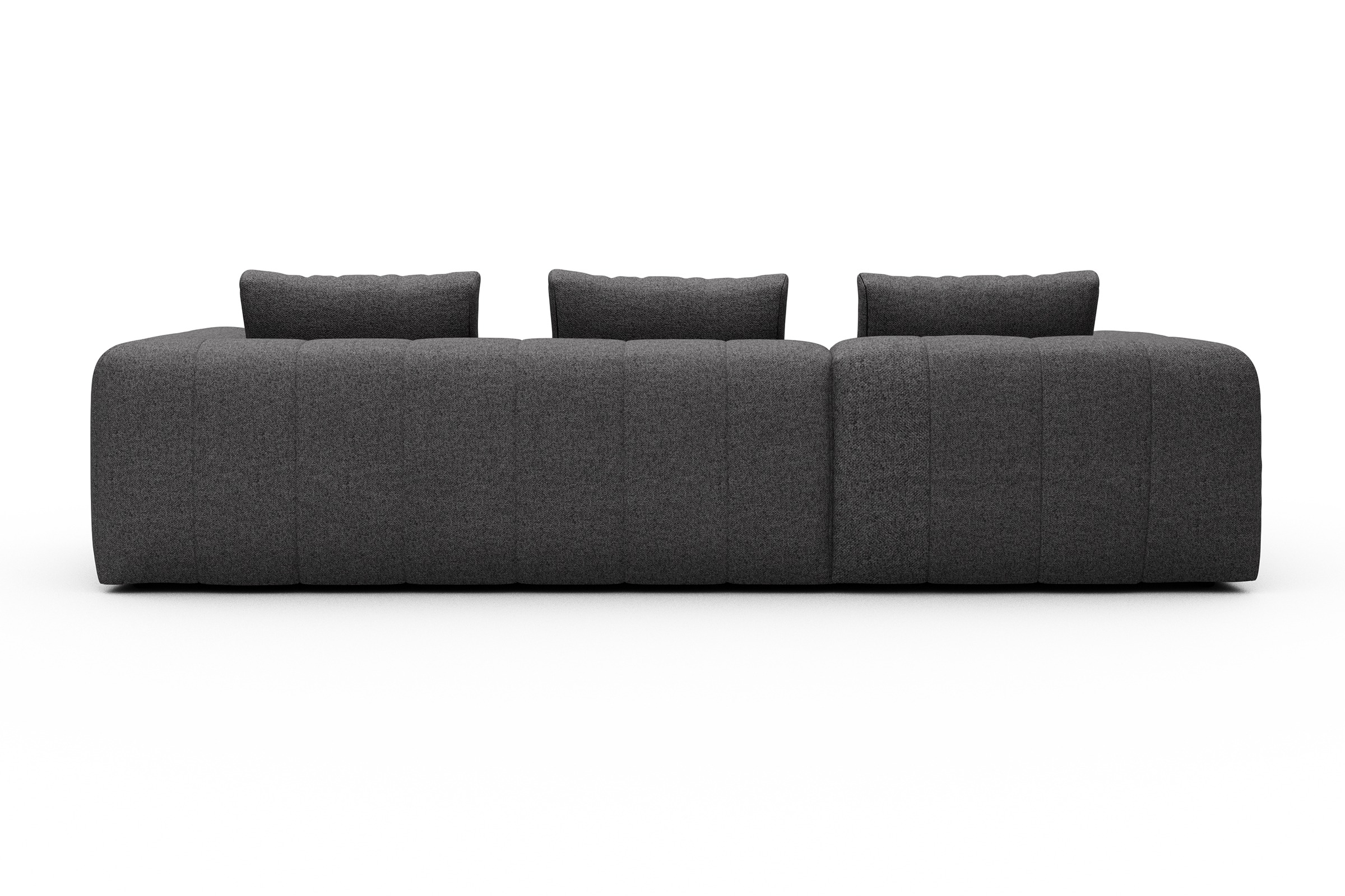 Ecksofa Hugo 2,5-Sitzer Armlehne rechts mit Chaiselongue Sama-Antracite