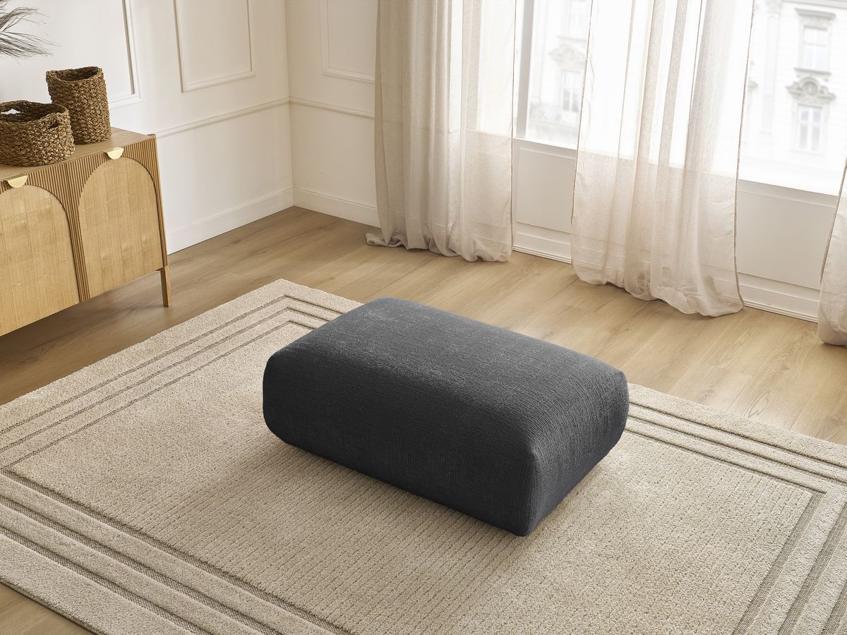 Bobochic Sirius Sofa 1-Sitzer Strukturstoff Schwarz
