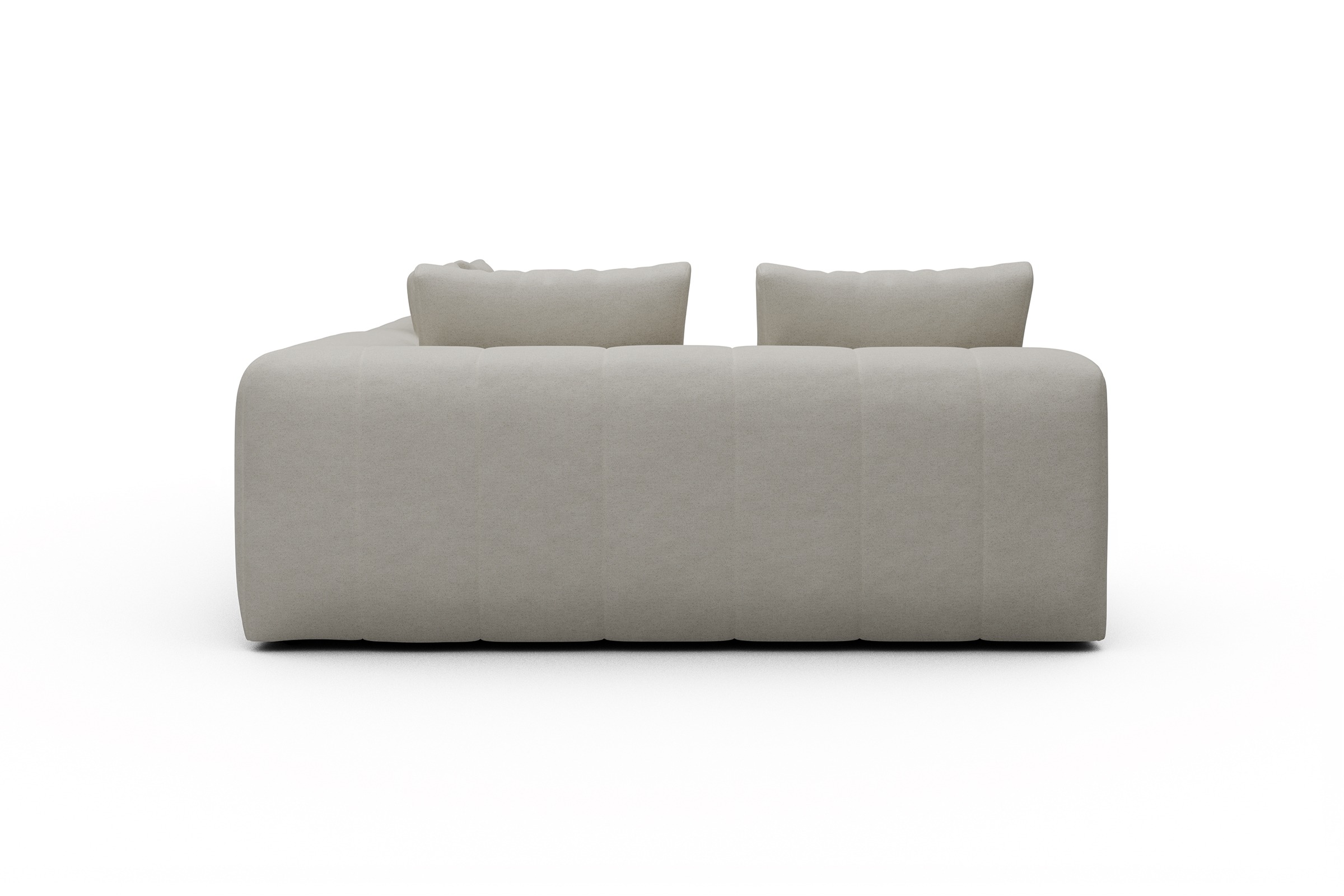 Ecksofa Hugo 2x 2,5-Sitzer Armlehne rechts Denari-Clean-Beige