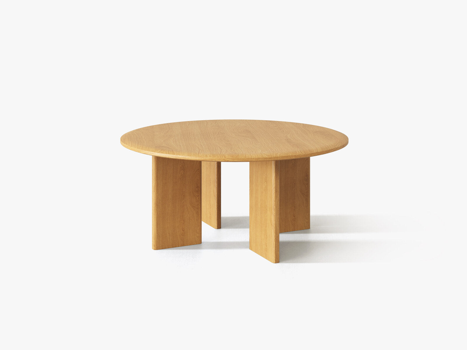 Micadoni Charlotte Couchtisch Eiche Natur 90 x 90 cm