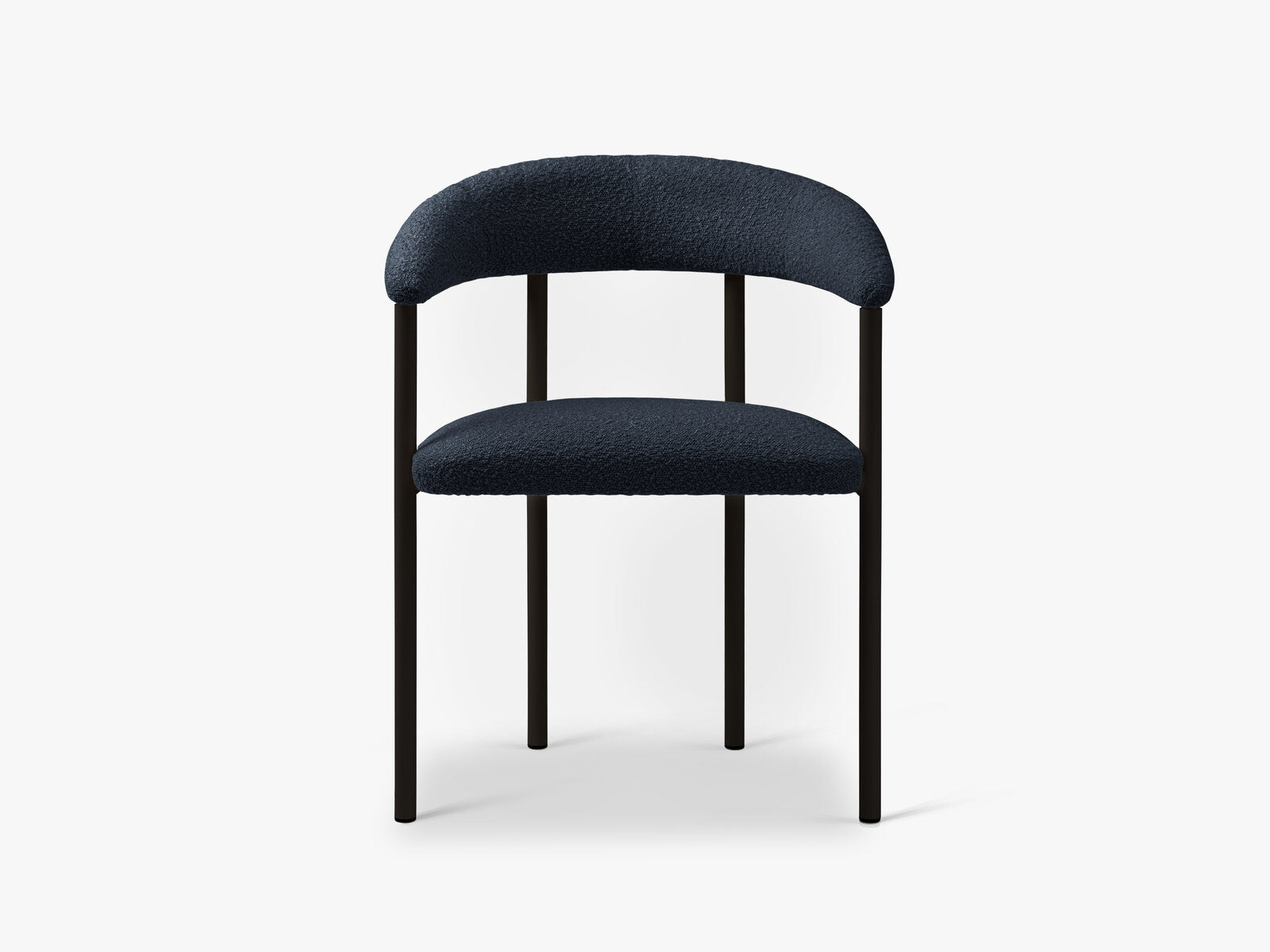 Micadoni Stuhl Lea Boucle Baloo Dunkelblau Black