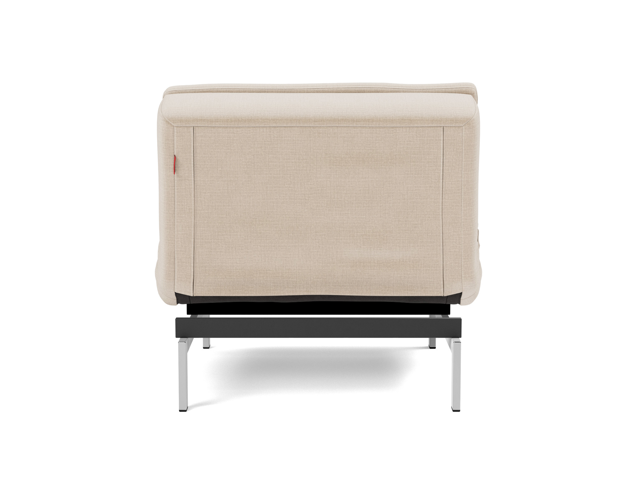 Sessel Dublexo Chenille Esina 410-Almond-Beige Beine Chrom