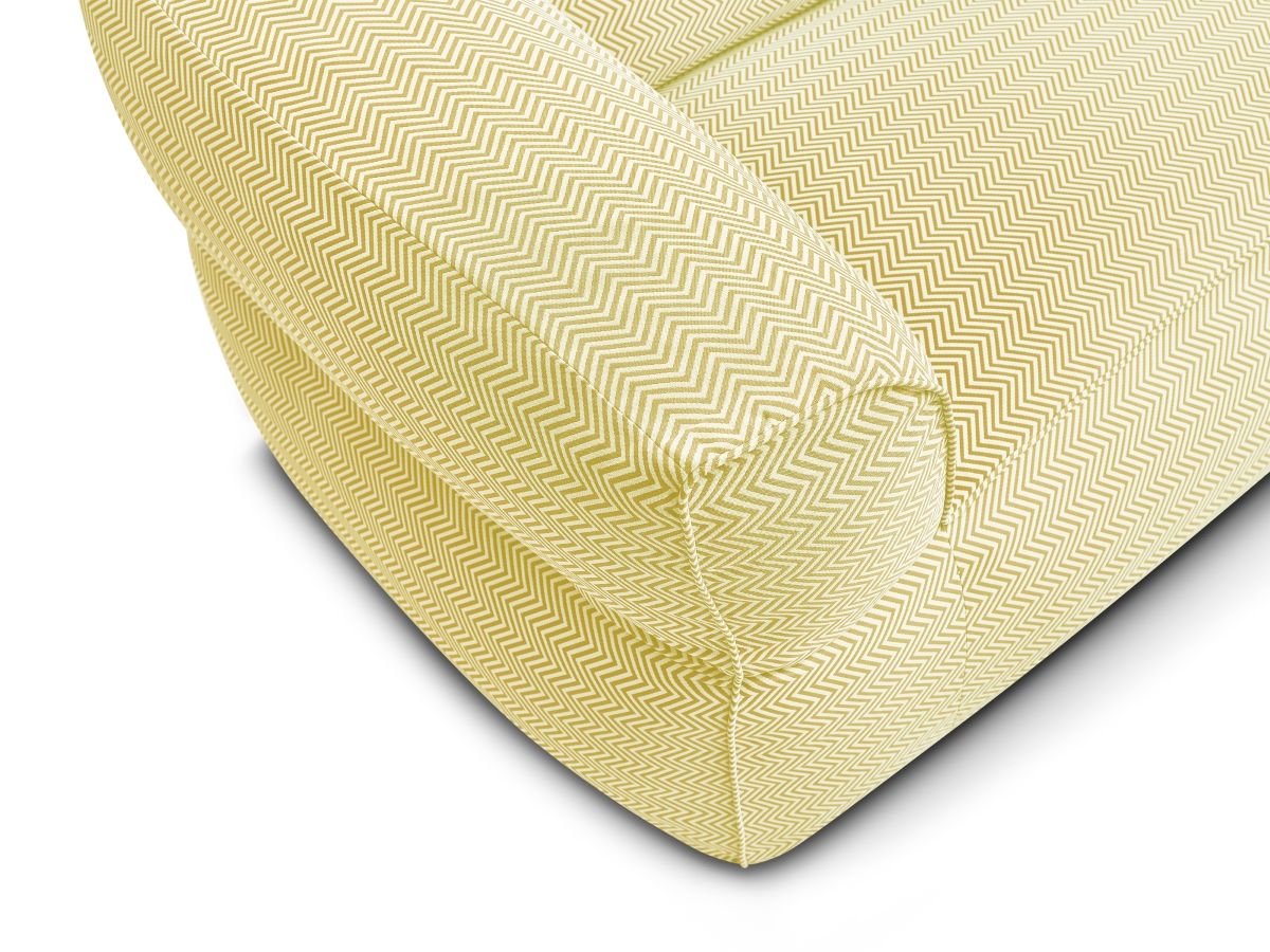 Bobochic Nour Gartensofa 3-Sitzer Stoff Gelb