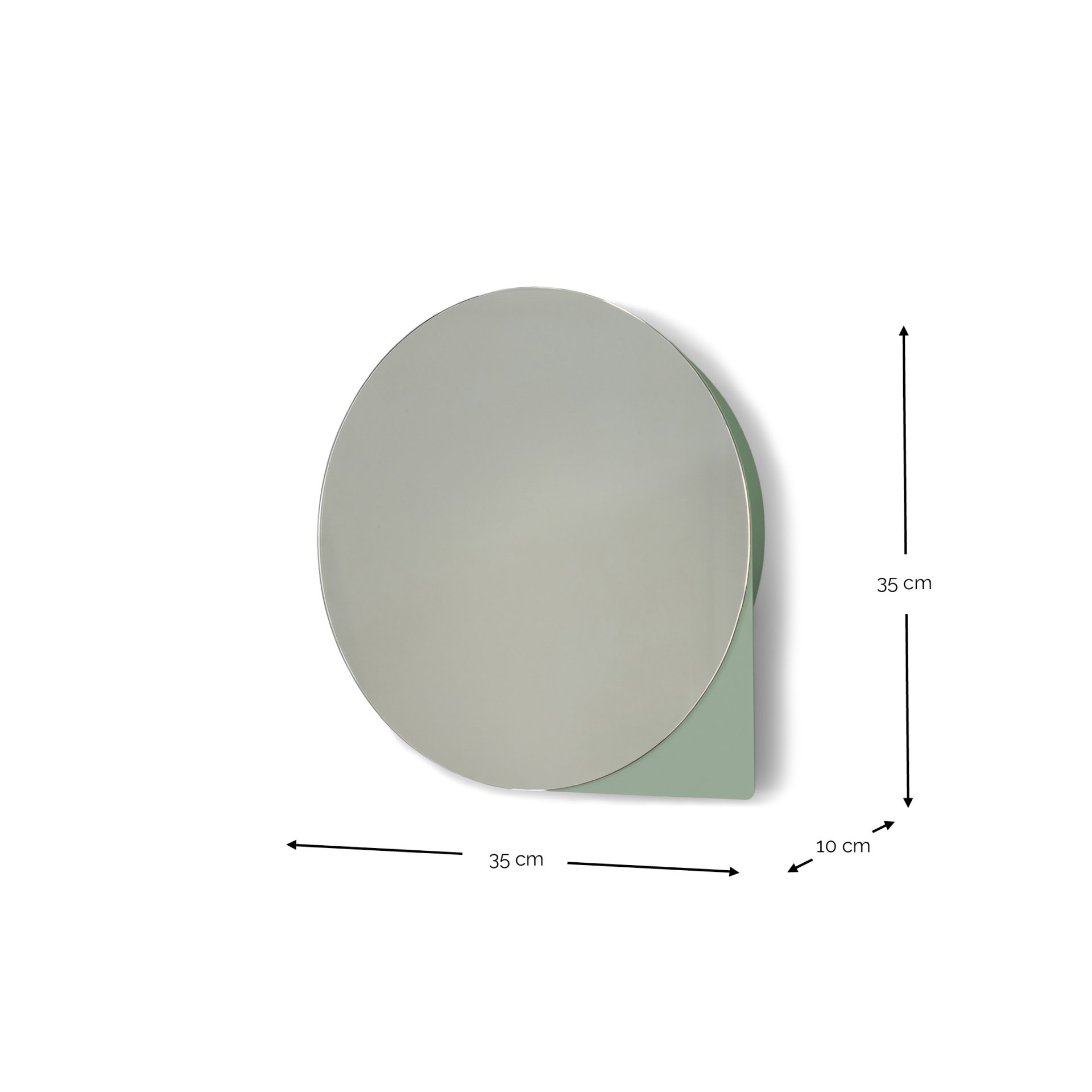 Spinder Design Spiegelschrank Sonnet Small Dusty Green