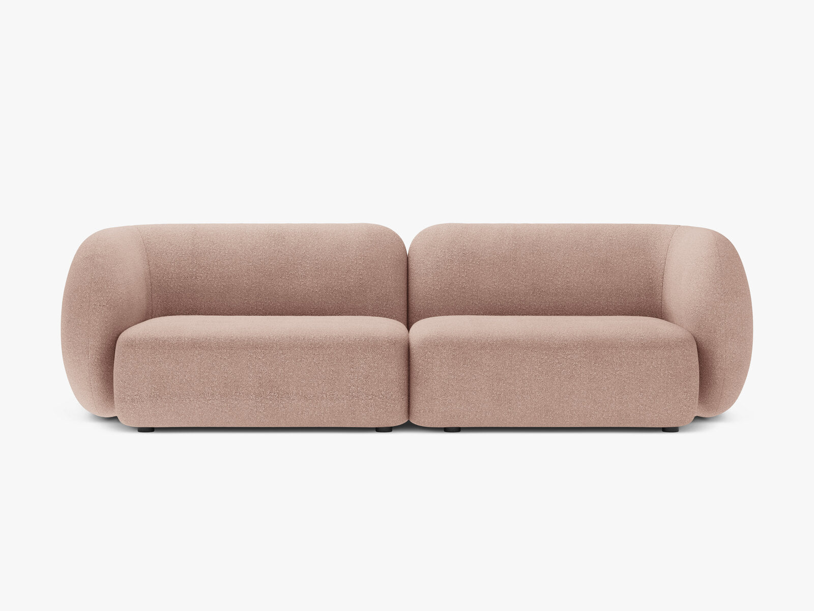 Micadoni Sofa Kate 4-Sitzer Boucle Puderrosa