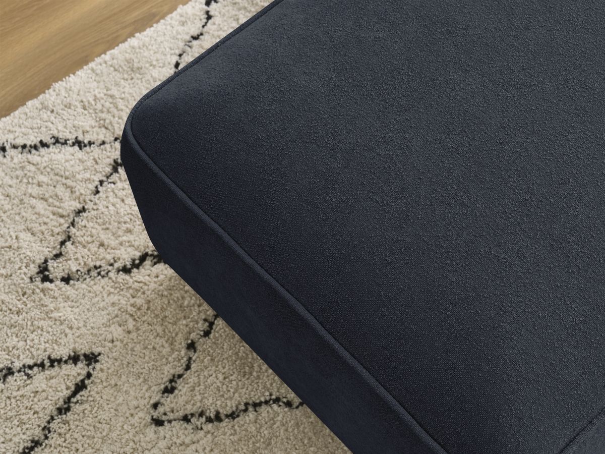Bobochic Zephyr Pouf Strukturstoff Dunkelblau