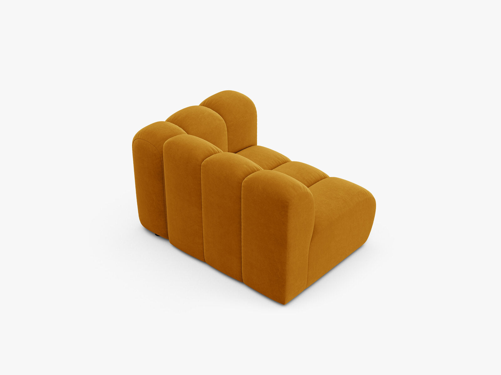 Micadoni Modul Lupine 1-Sitzer Rechts Samt Salvador Gelb