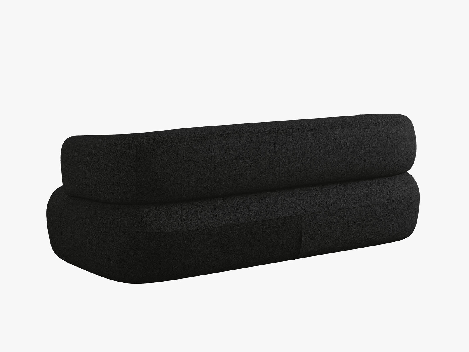 Micadoni Sofa Jenny 2-Sitzer Boucle Now or Never Schwarz