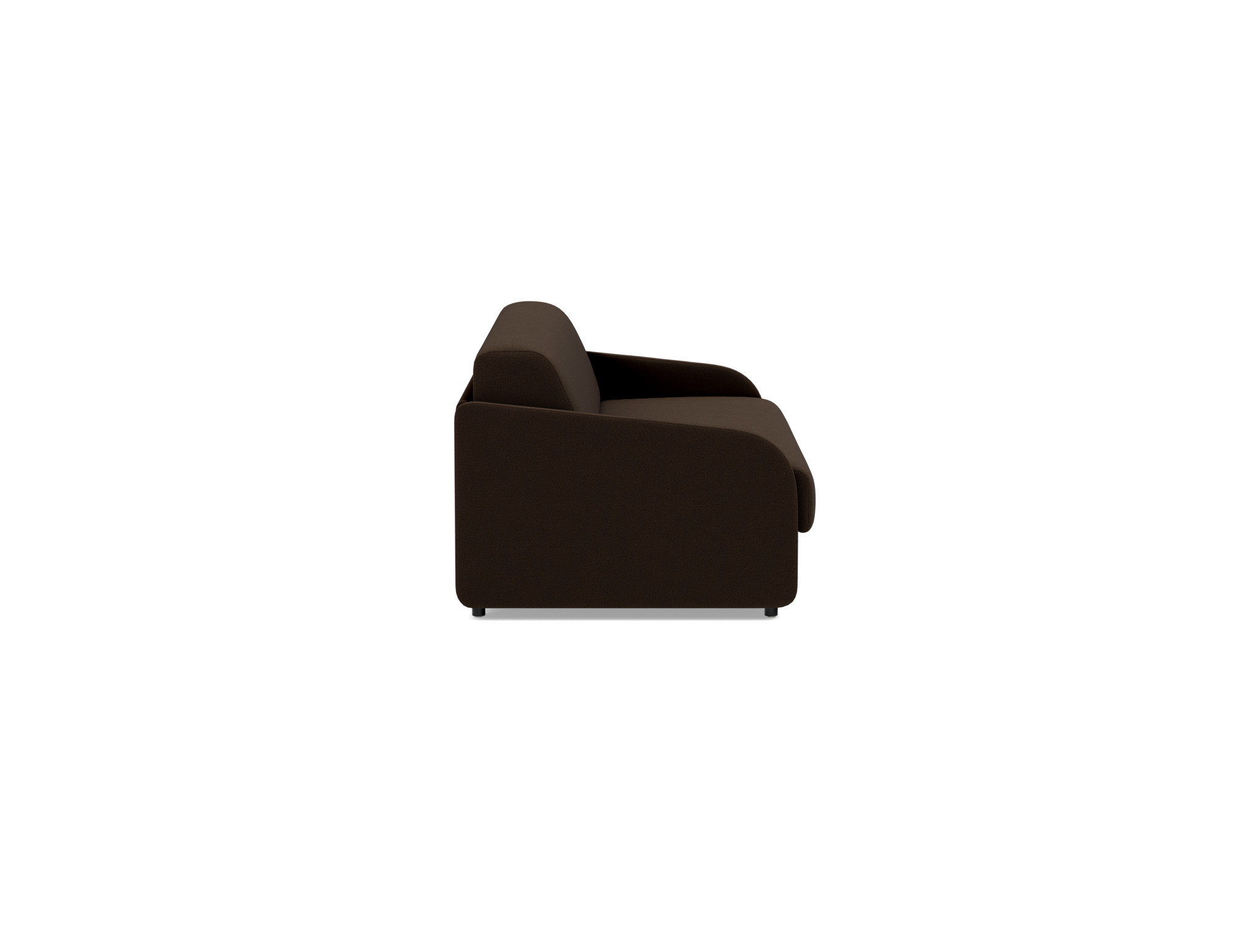 Schlafsofa Eivor mit Memory-Matratze 160 Strukturierter Stoff Taura 358-Chocco