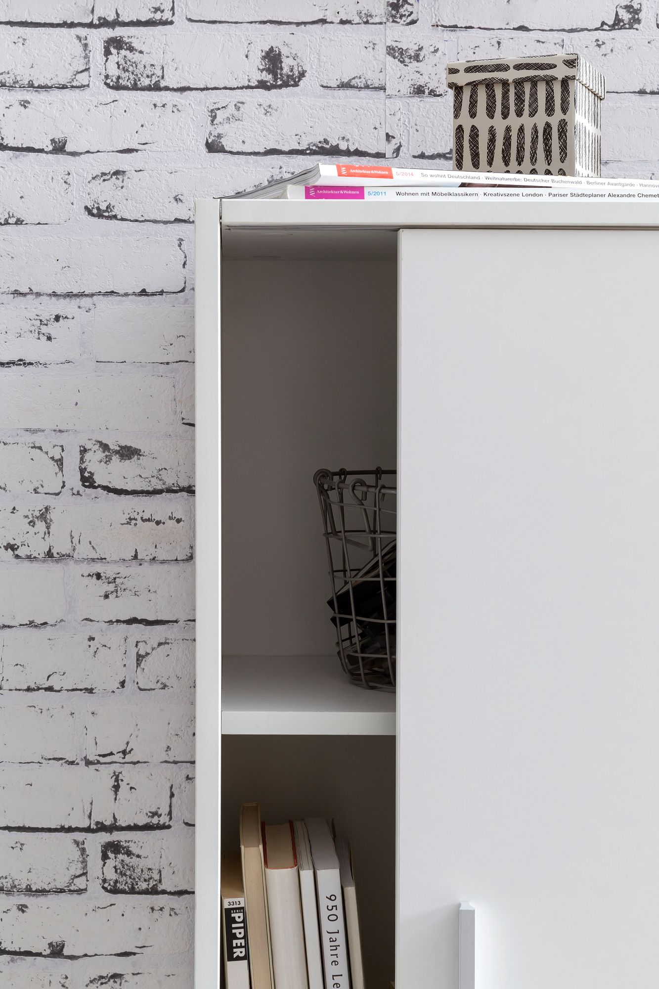 Sideboard Kegnaes Weiß 60 × 28,5 × 107,5 cm