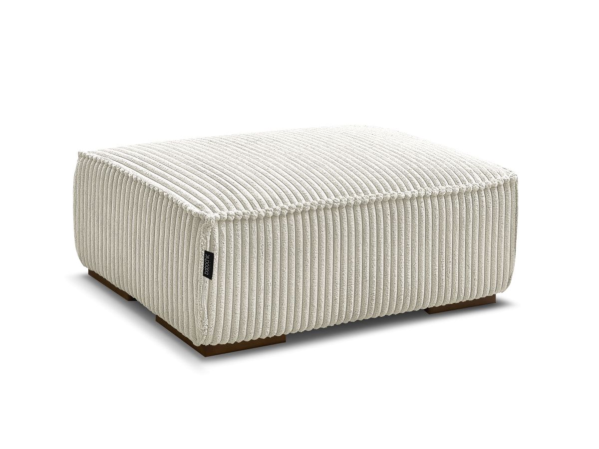 Bobochic Chelsea Pouf Breitcord weich Beige