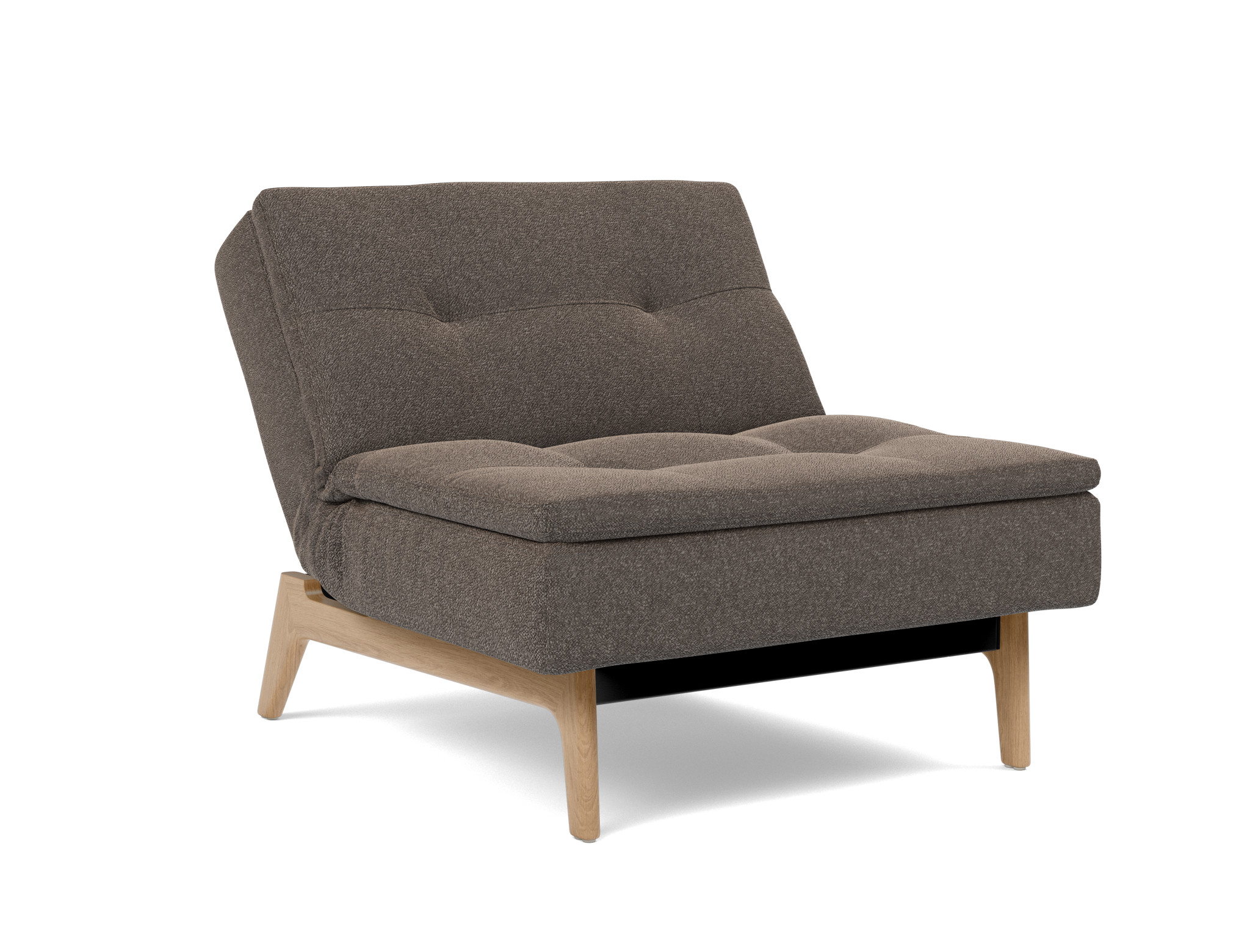 Sessel Dublexo Boucle Skandi 530-Taupe Beine Eiche