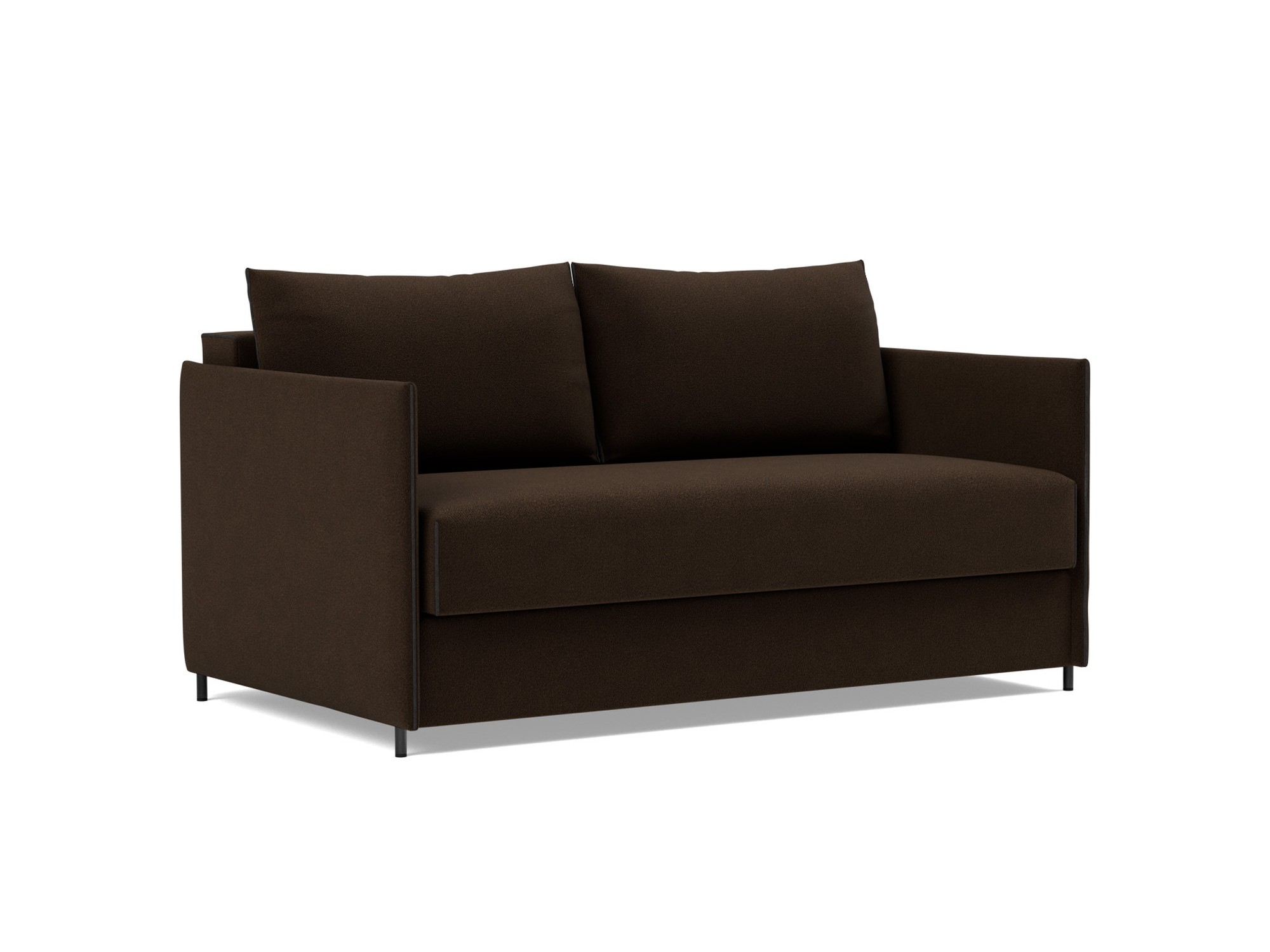Schlafsofa Luoma Strukturierter Stoff Taura 358-Chocco