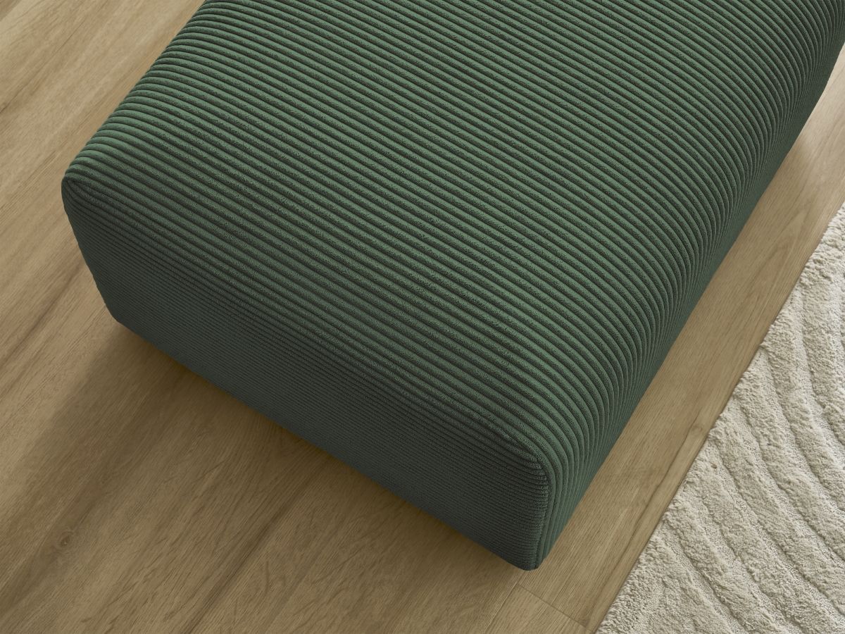 Bobochic Tina Pouf Cordsamt Grün
