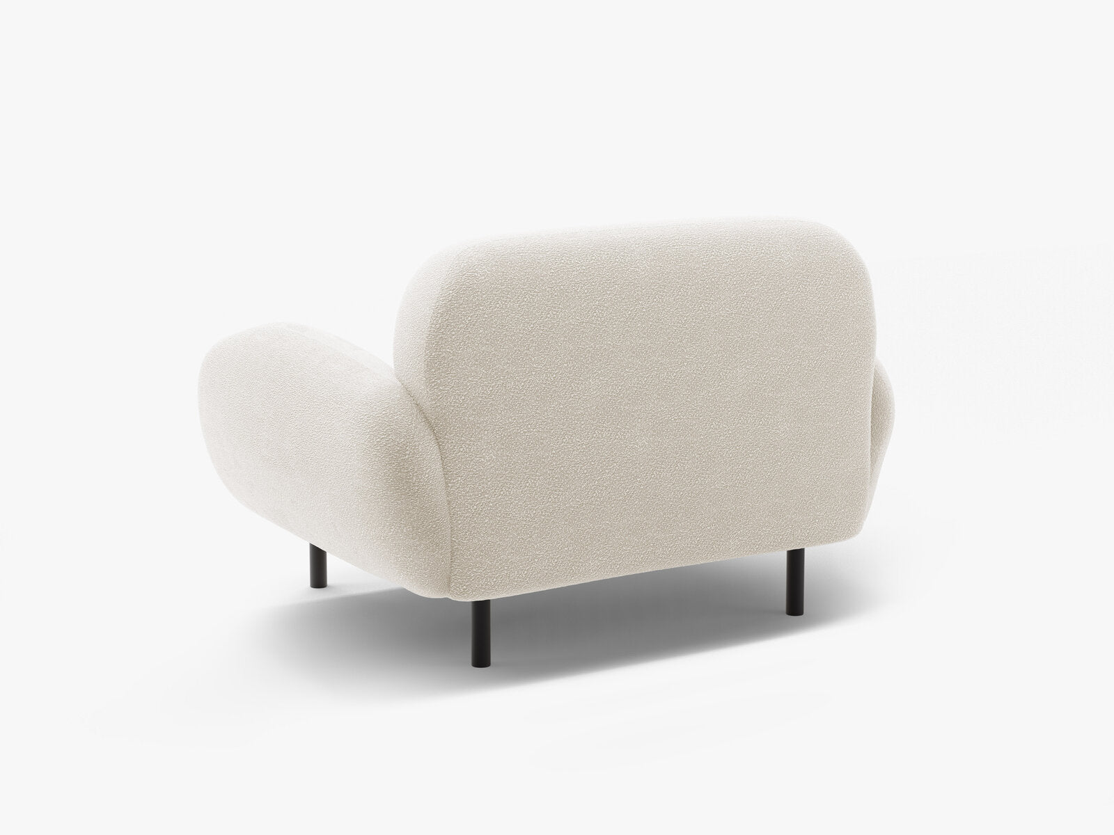 Micadoni Sessel Poppy Boucle Baloo Weiß