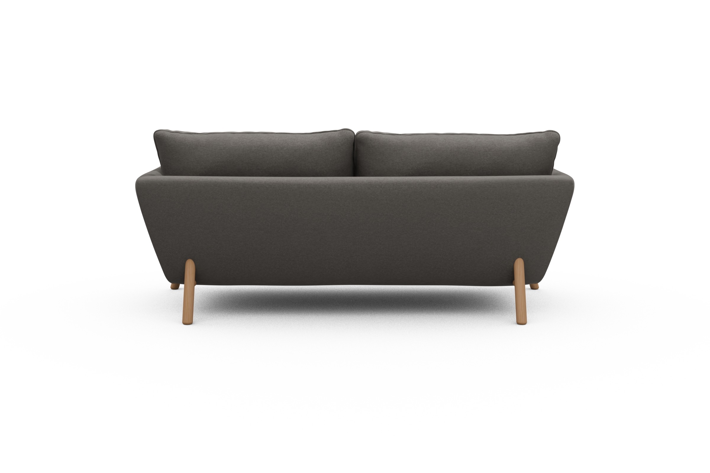 Sofa Emil 2-Sitzer Beinfarbe Eiche Natur Satya-Taupe
