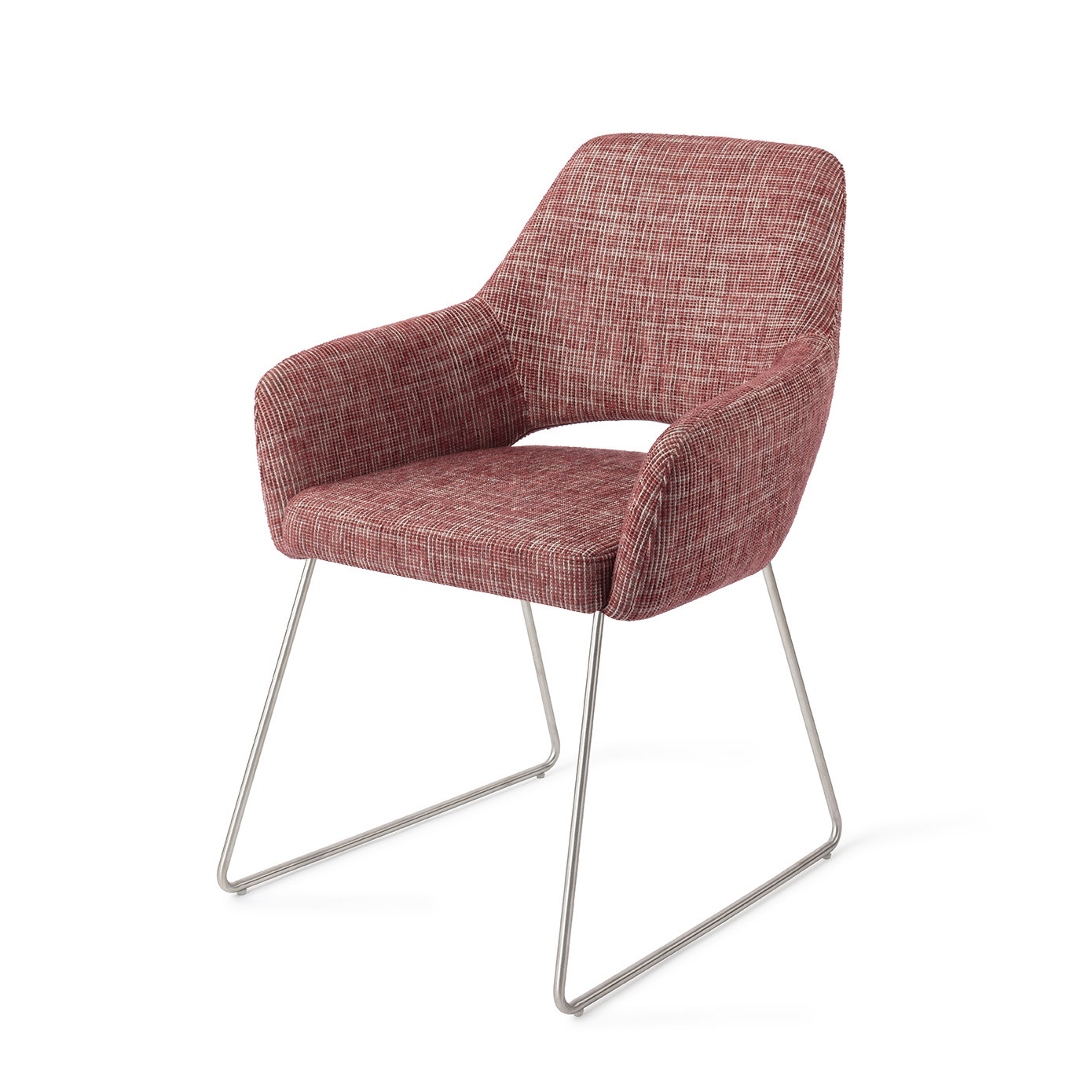 Jesper Home Esszimmerstuhl Yanai Berry Bars Slide Stahl