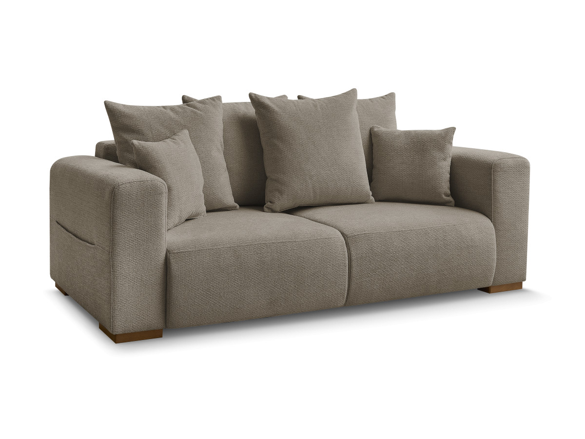Bobochic Sidonie Sofa 2-Sitzer Melange-Stoff Taupe