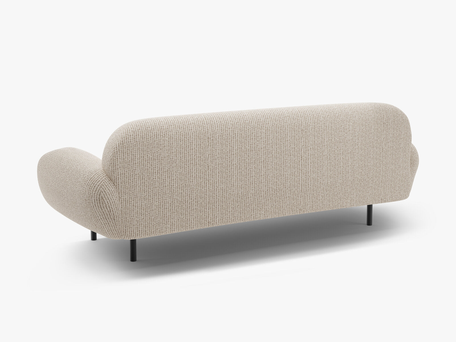 Micadoni Sofa Poppy 3-Sitzer Chenille Silencio Helles Beige