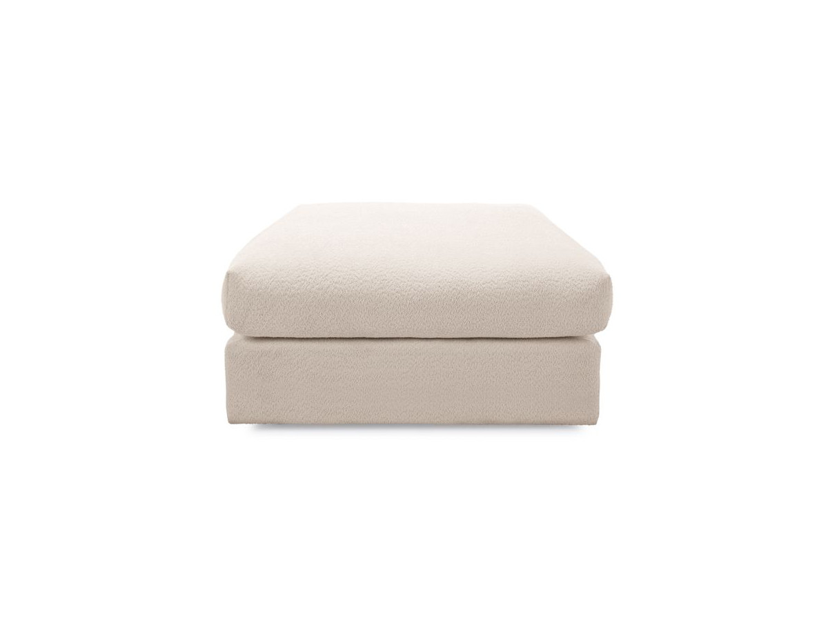 Bobochic Paris Pouf, sehr weich Bouclé-Stoff Beige