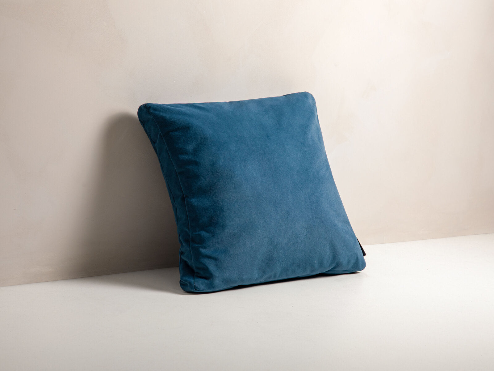 Micadoni Kissen Mono Samt Blau
