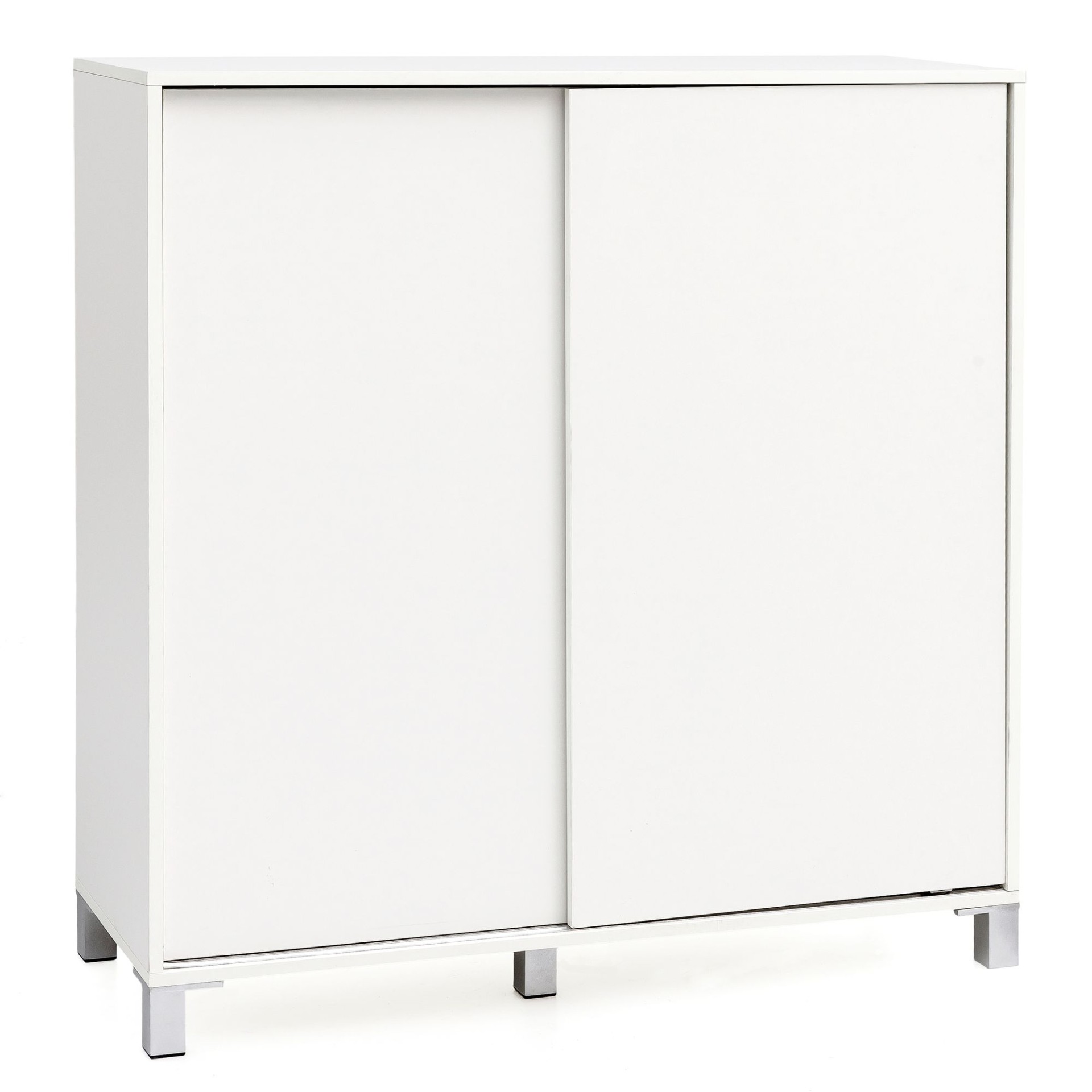 Schuhschrank Finstad Weiß 100 × 37,5 × 108 cm