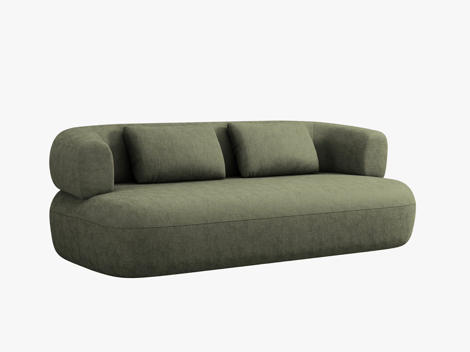 Micadoni Sofa Jenny 2-Sitzer Chenille Perfect Harmony Grün