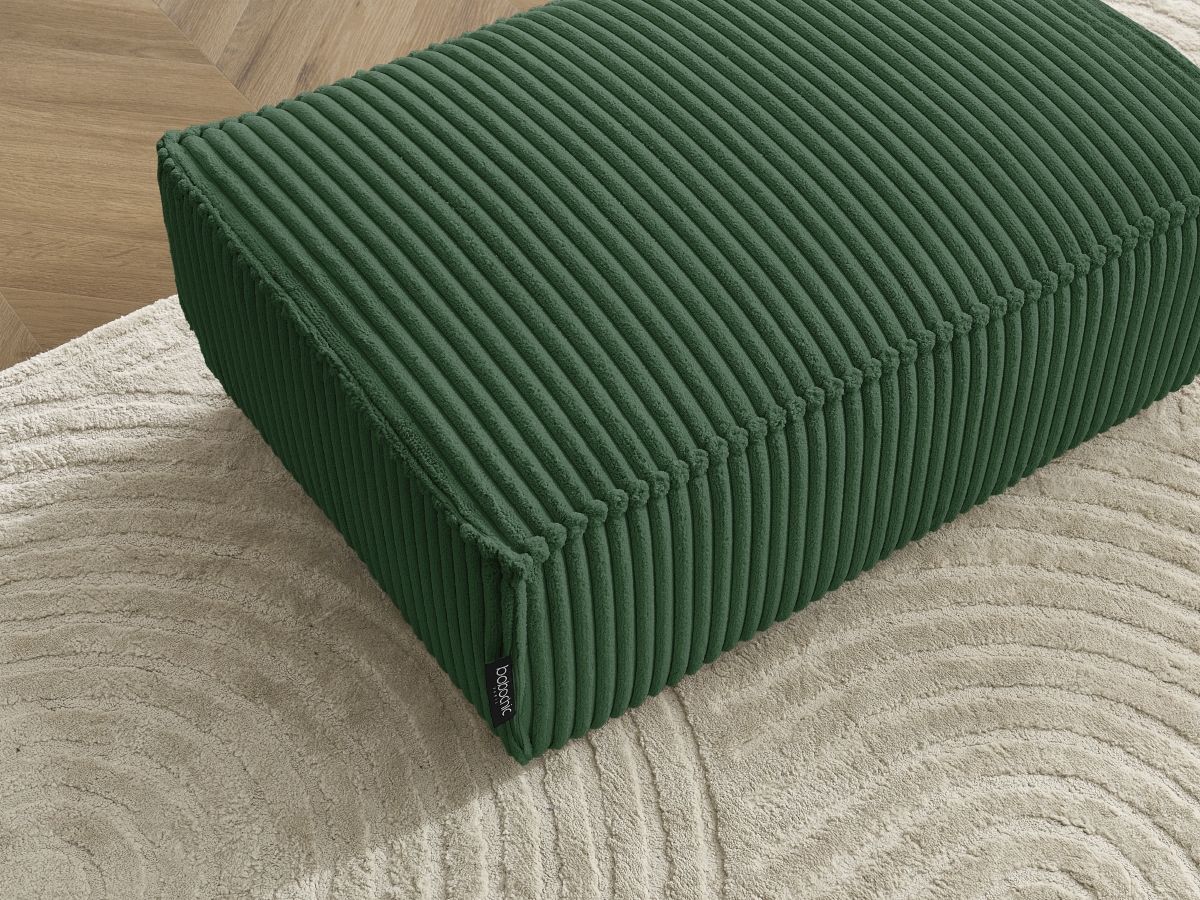 Bobochic Chelsea Pouf Breitcord weich Grün