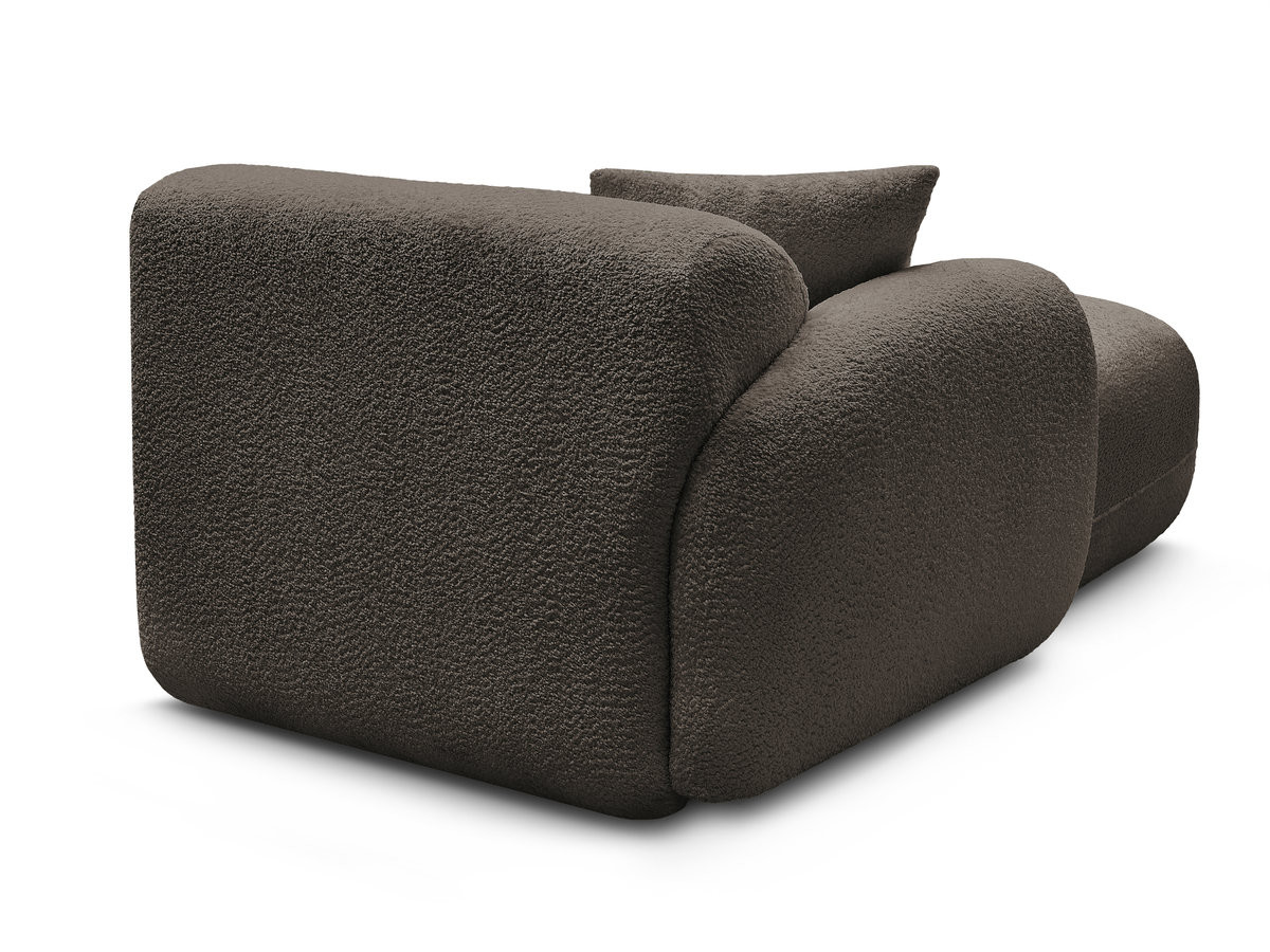Bobochic Anda Méridienne-Modul Chenille Braun Ecke links