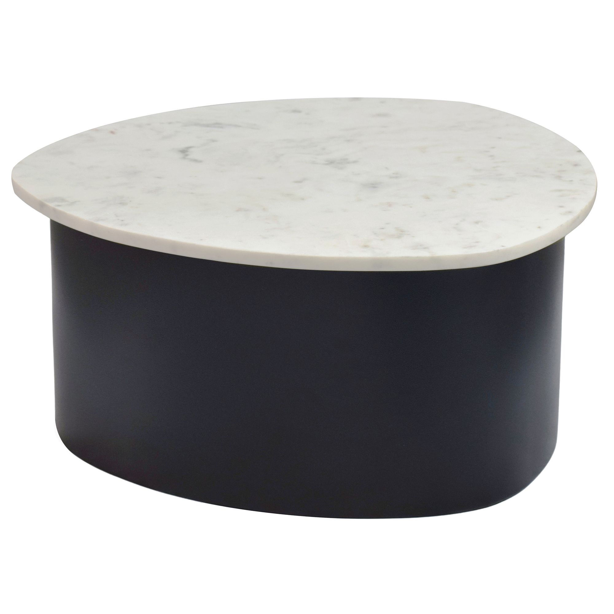 Couchtisch Kjollefjord Marmor Schwarz 63 × 63 × 30 cm