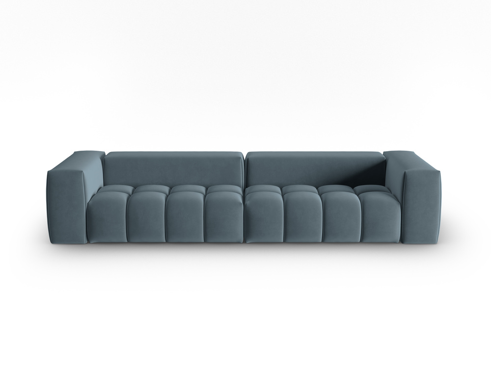 Cosmopolitan Design Sofa Verona 5-Sitzer Samt Casino Pastellblau