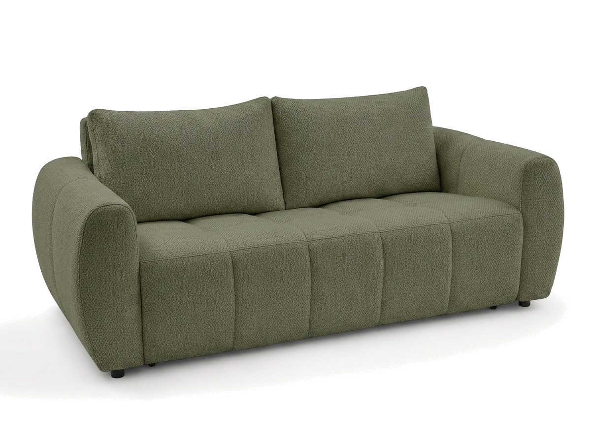 Bobochic Fuji Schlafsofa 3-Sitzer Stoff Grün