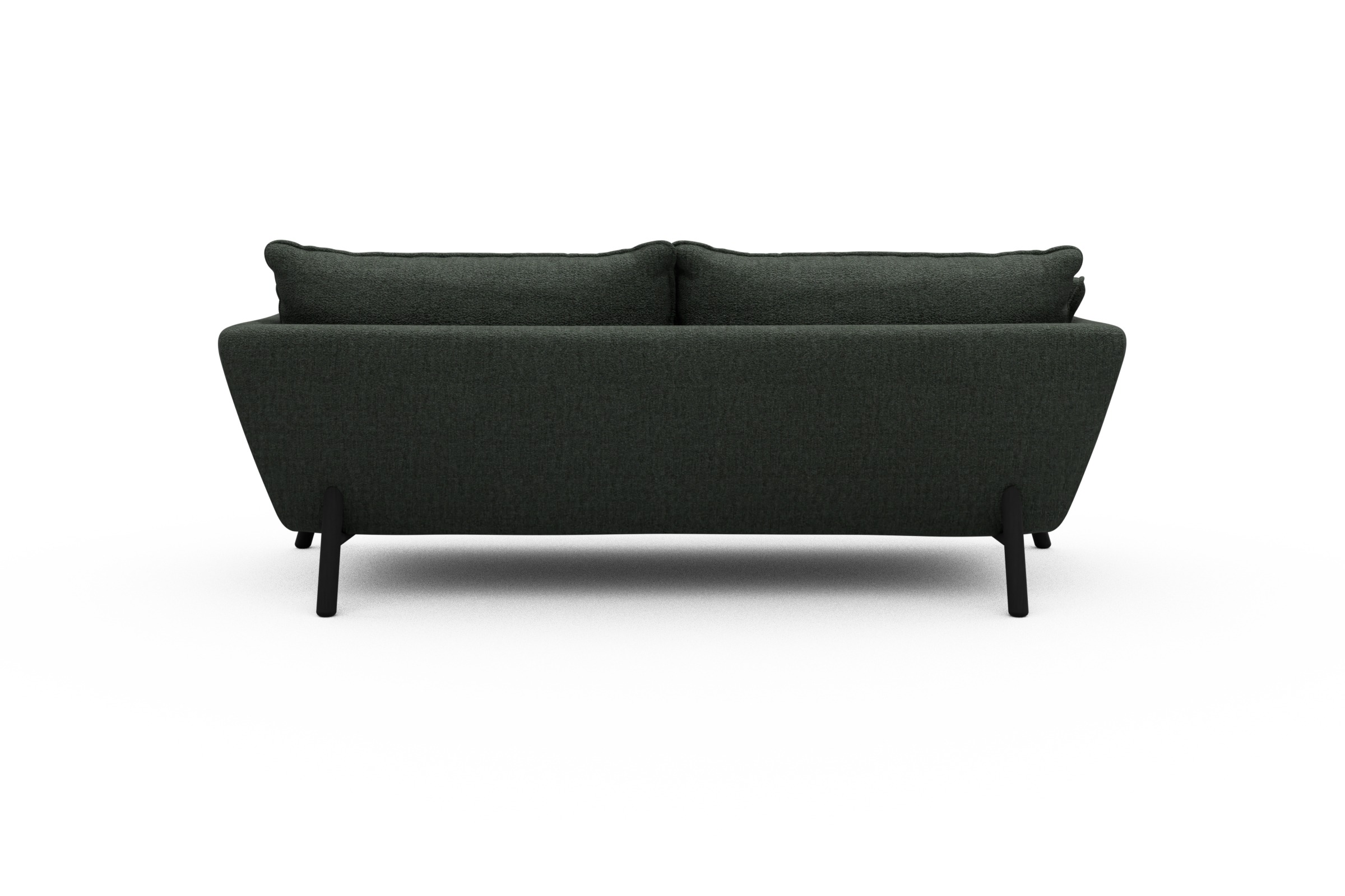 Sofa Emil PREMIUM 3-Sitzer Beinfarbe Eiche Schwarz Aivi-Pine-Green