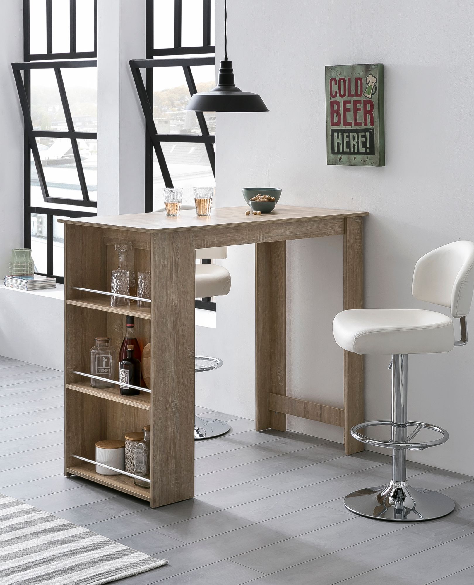 Bartisch Fiska Sonoma 120 × 60 × 107,5 cm