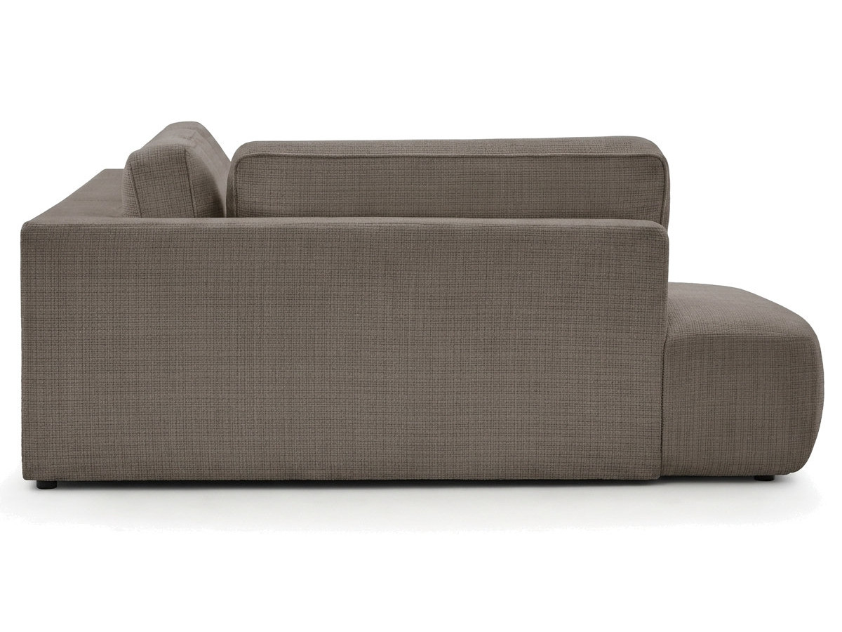 Bobochic Denise Wohnlandschaft Strukturstoff Taupe Ecke rechts