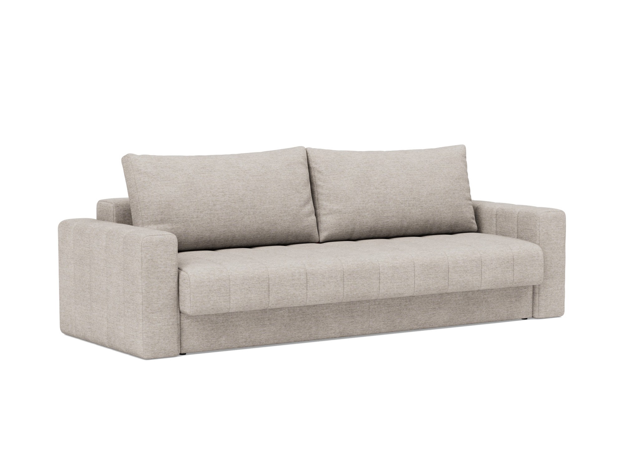Schlafsofa Akello mit Armlehnen Chenille Yuveno 471-Sand