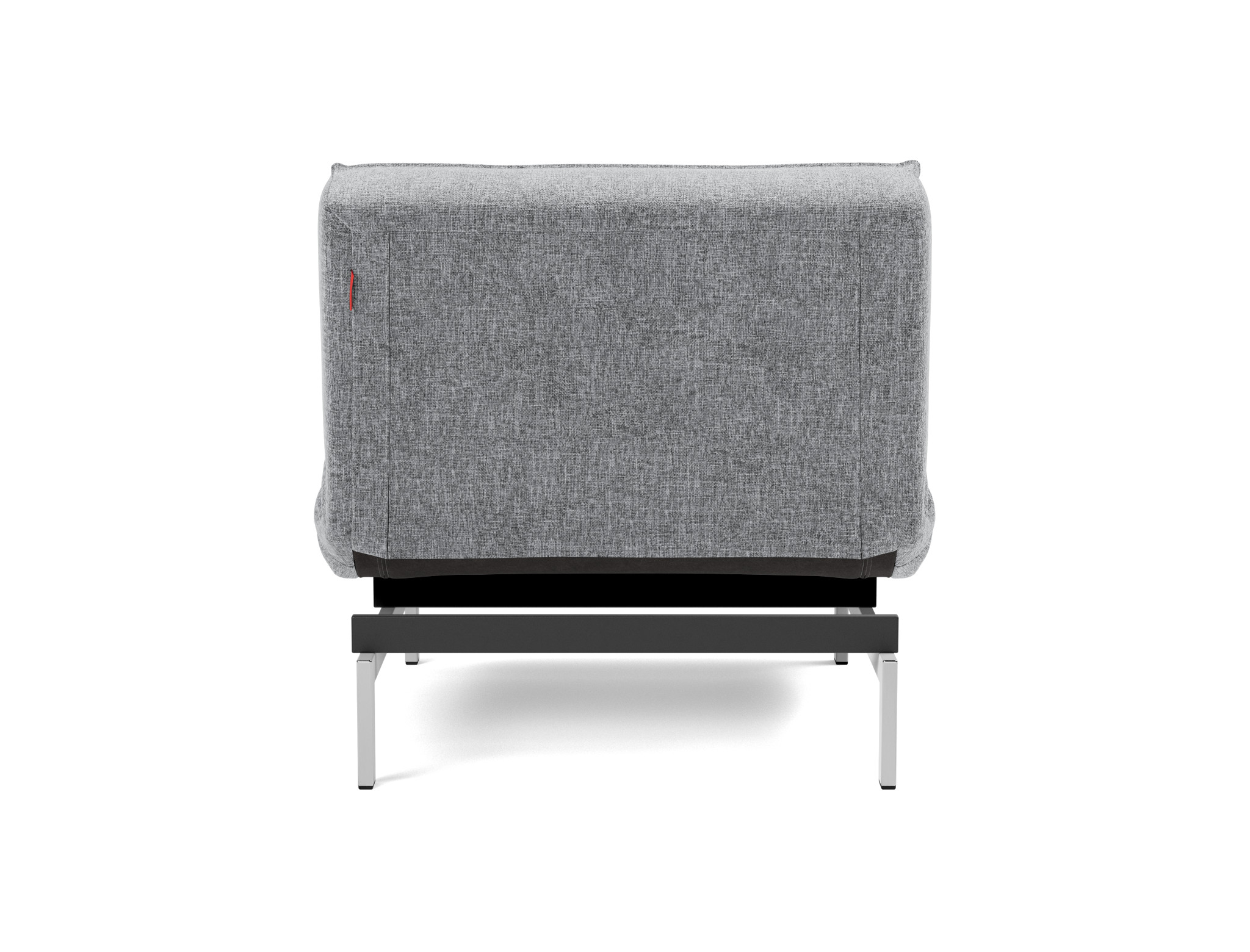 Sessel Splitback Strukturierter Stoff Twist 565-Granite Beine Chrom