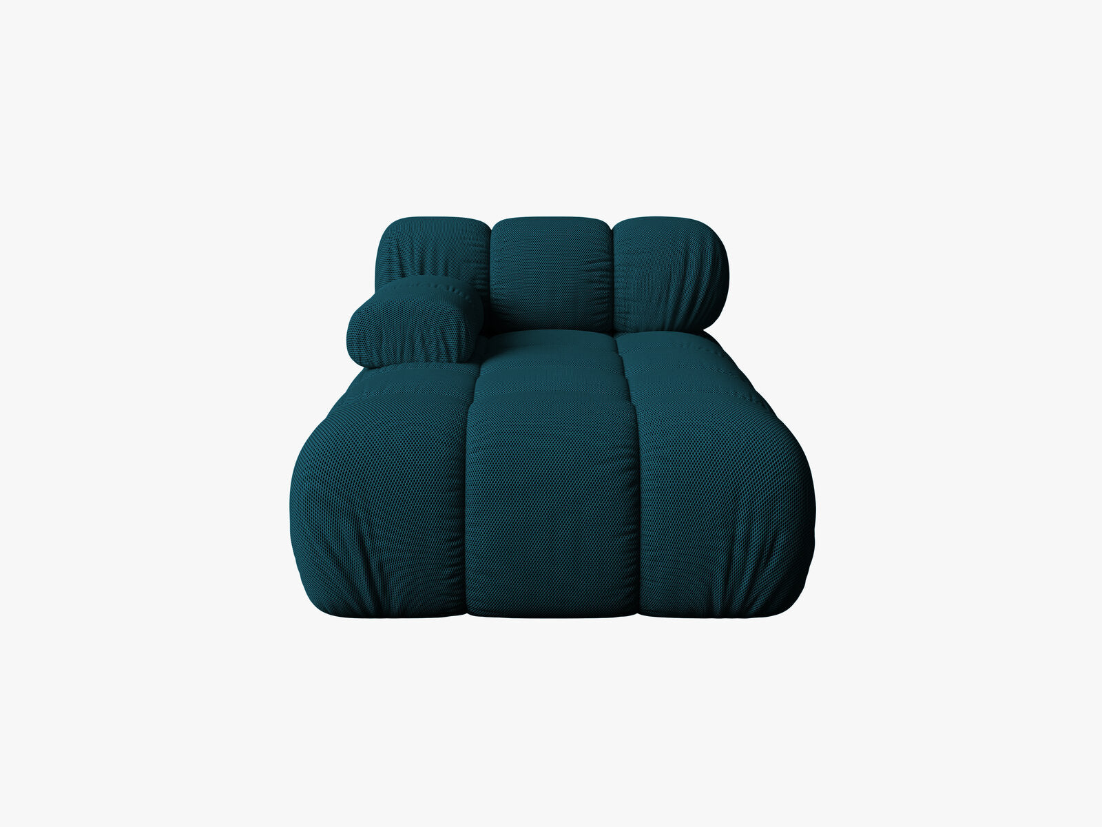 Micadoni Recamiere Bellis Links 3D-Stoff Sonic Marineblau