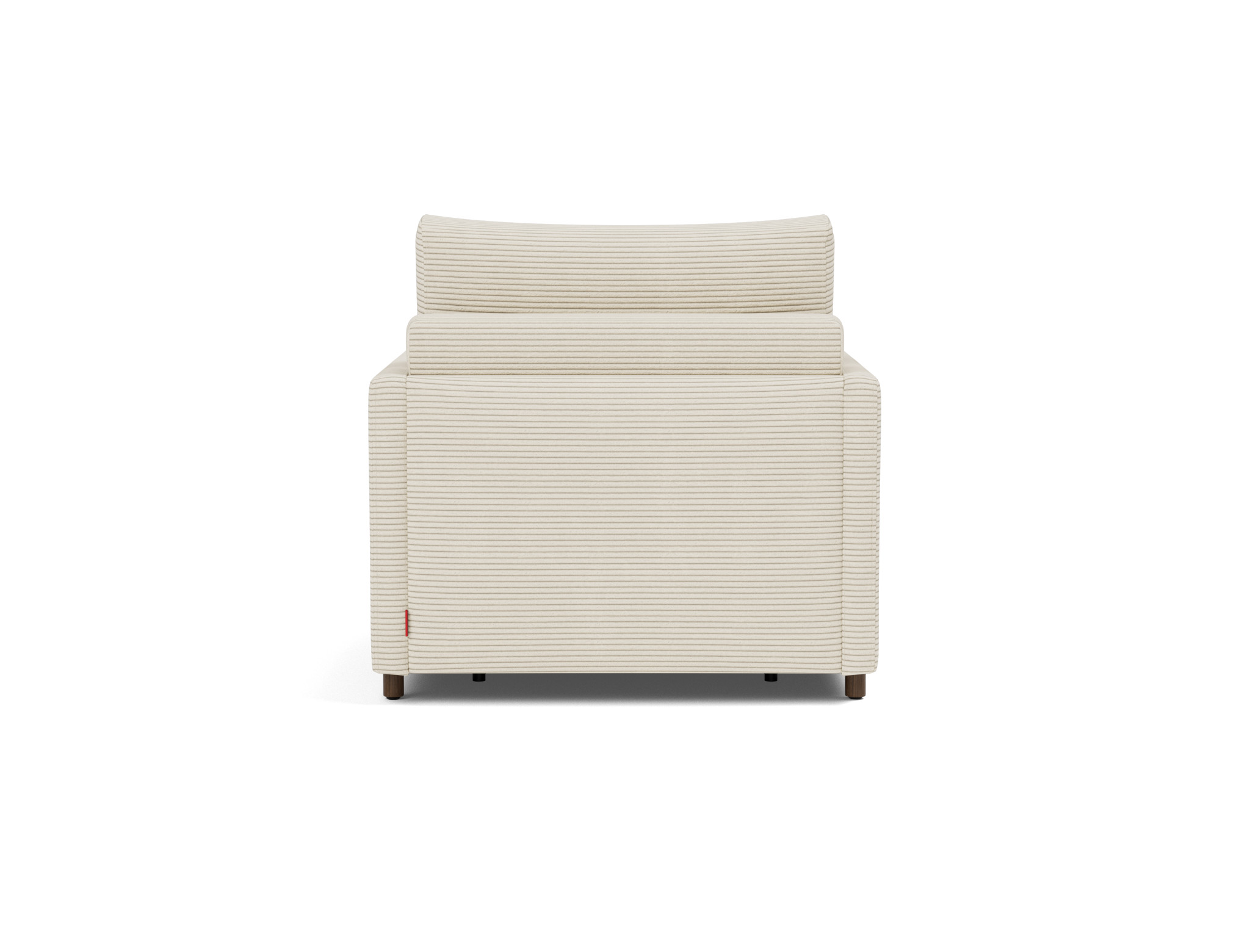 Schlafsessel Neah mit Slim-Armlehnen Kord Corduroy 594-Ivory