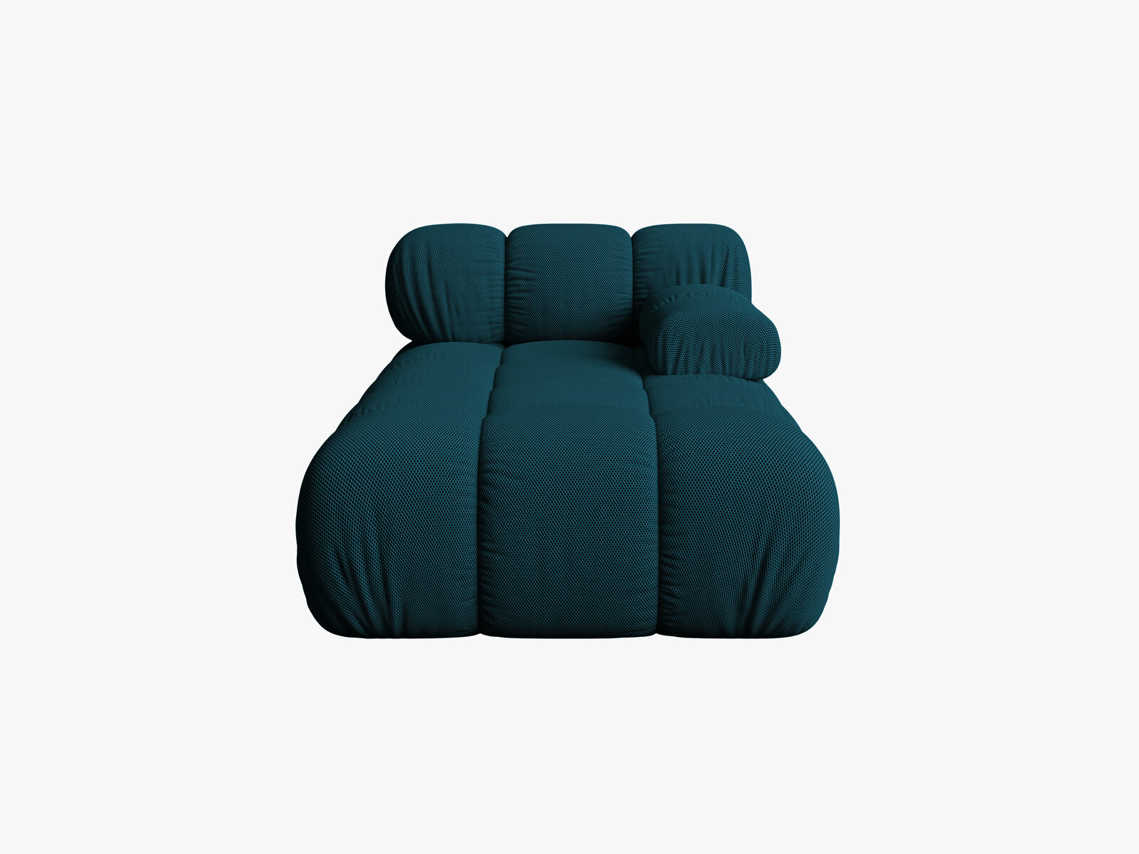 Micadoni Recamiere Bellis Rechts 3D-Stoff Sonic Marineblau